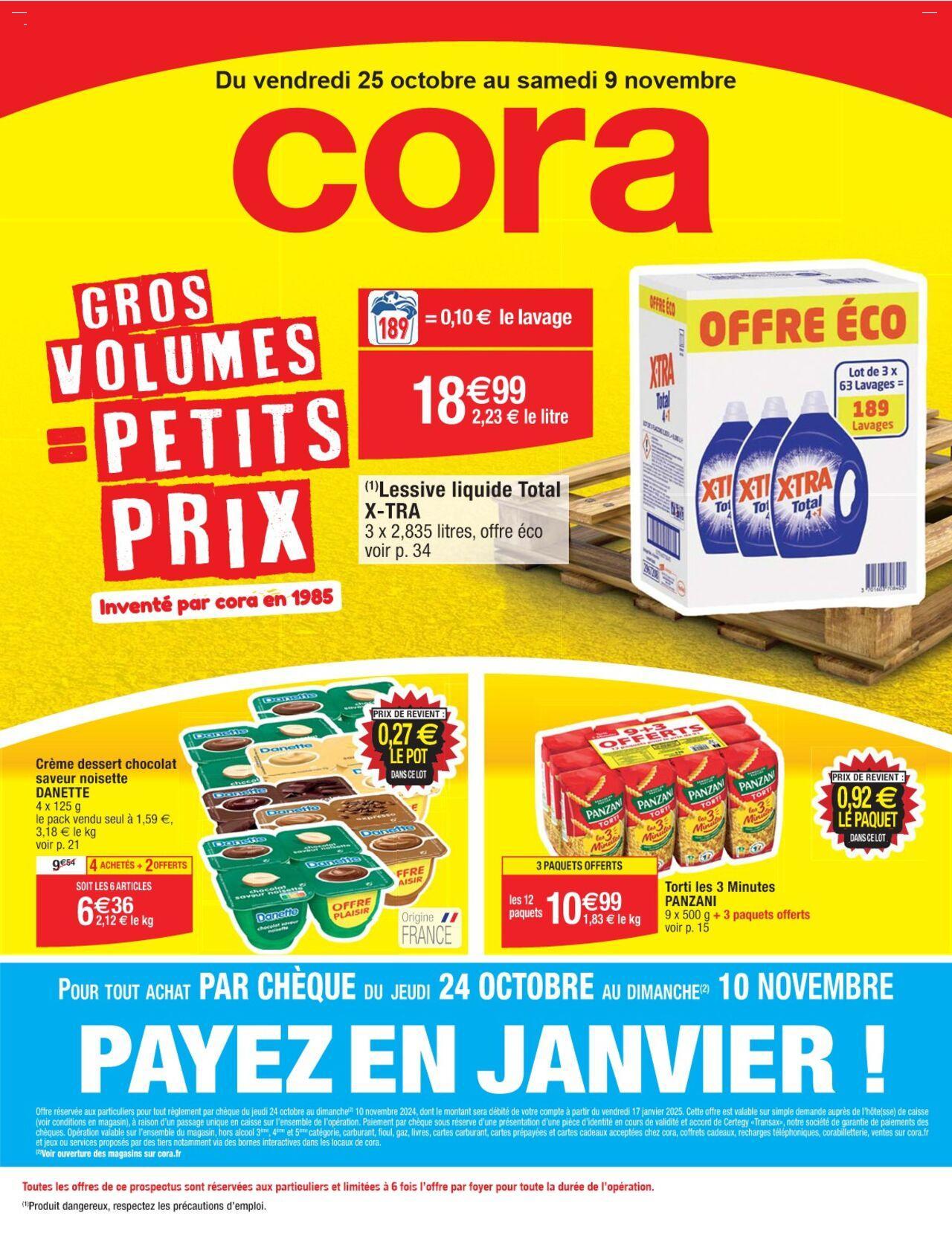 cora - Cora Gros volumes = petits prix à partir du 25/10/2024 - 09/11/2024