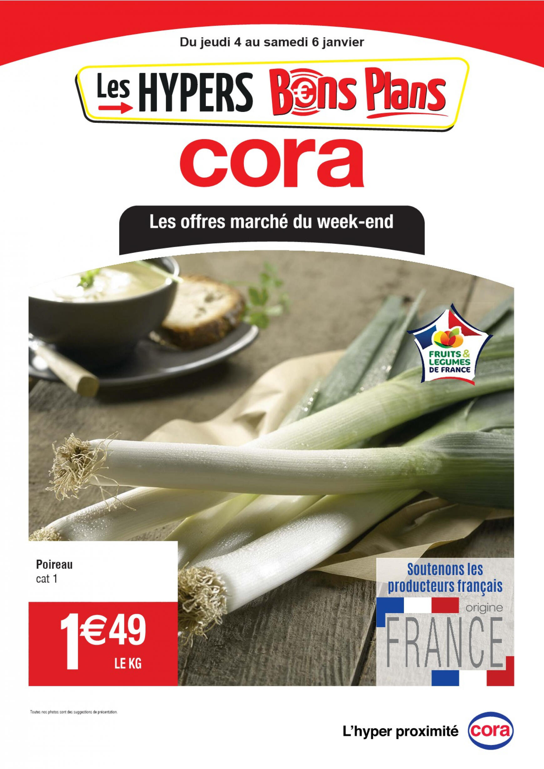 cora - Cora - Les offres marché du week-end valable à partir de 04.01.2024 - page: 1