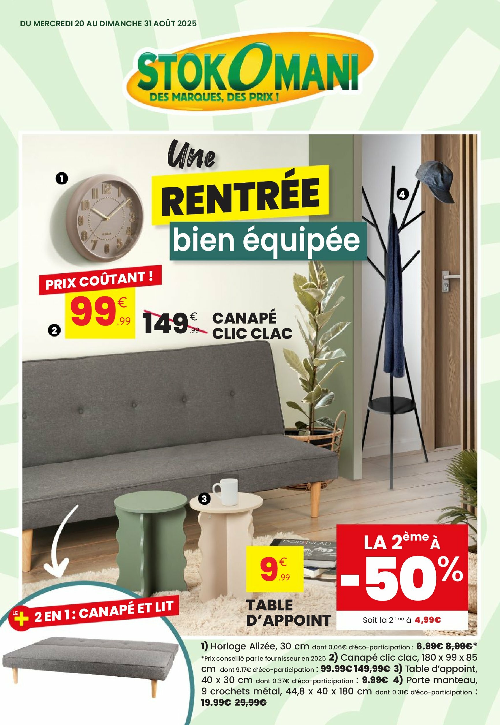 stokomani - Catalogue Stokomani valable du 20/08 au 31/08