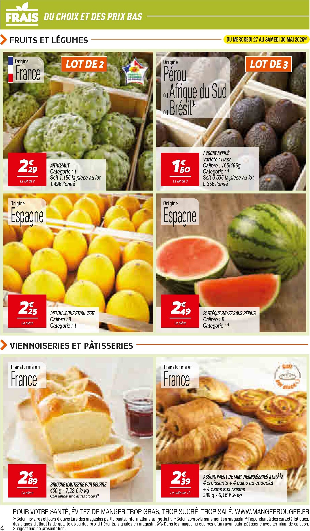 netto - Flyer Netto pour la semaine prochaine du du mardi 26/05/2026 au du lundi 01/06/2026 - page: 4