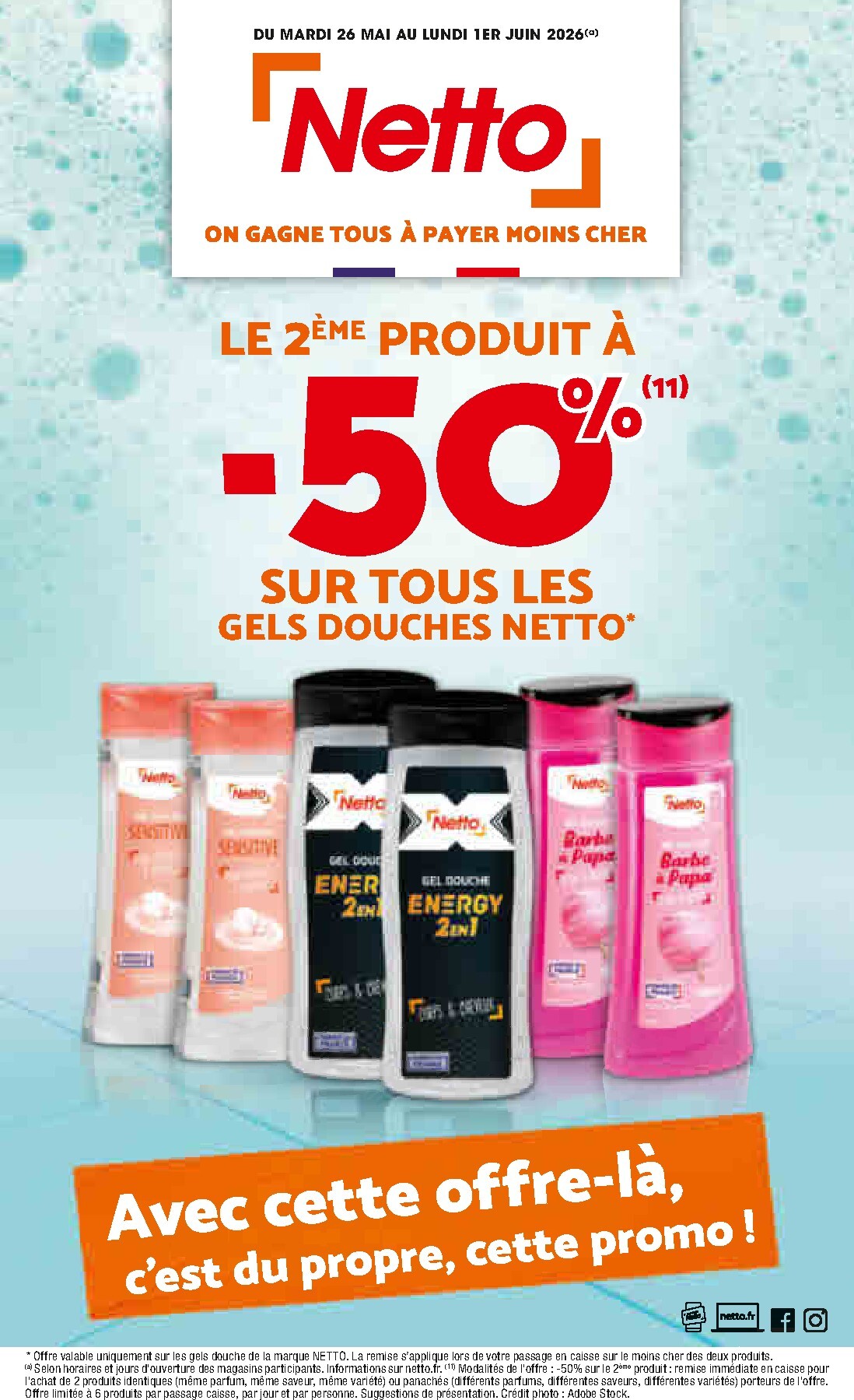 netto - Flyer Netto pour la semaine prochaine du du mardi 26/05/2026 au du lundi 01/06/2026
