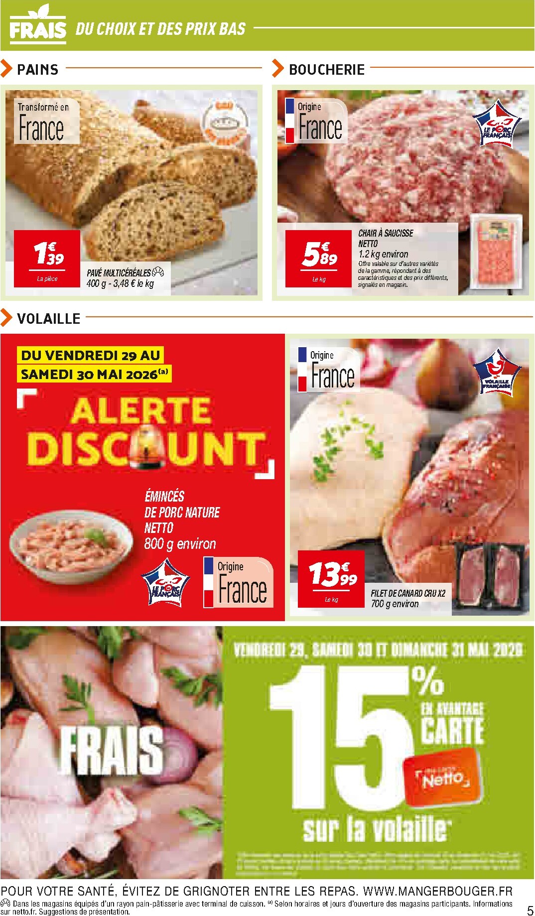 netto - Flyer Netto pour la semaine prochaine du du mardi 26/05/2026 au du lundi 01/06/2026 - page: 5