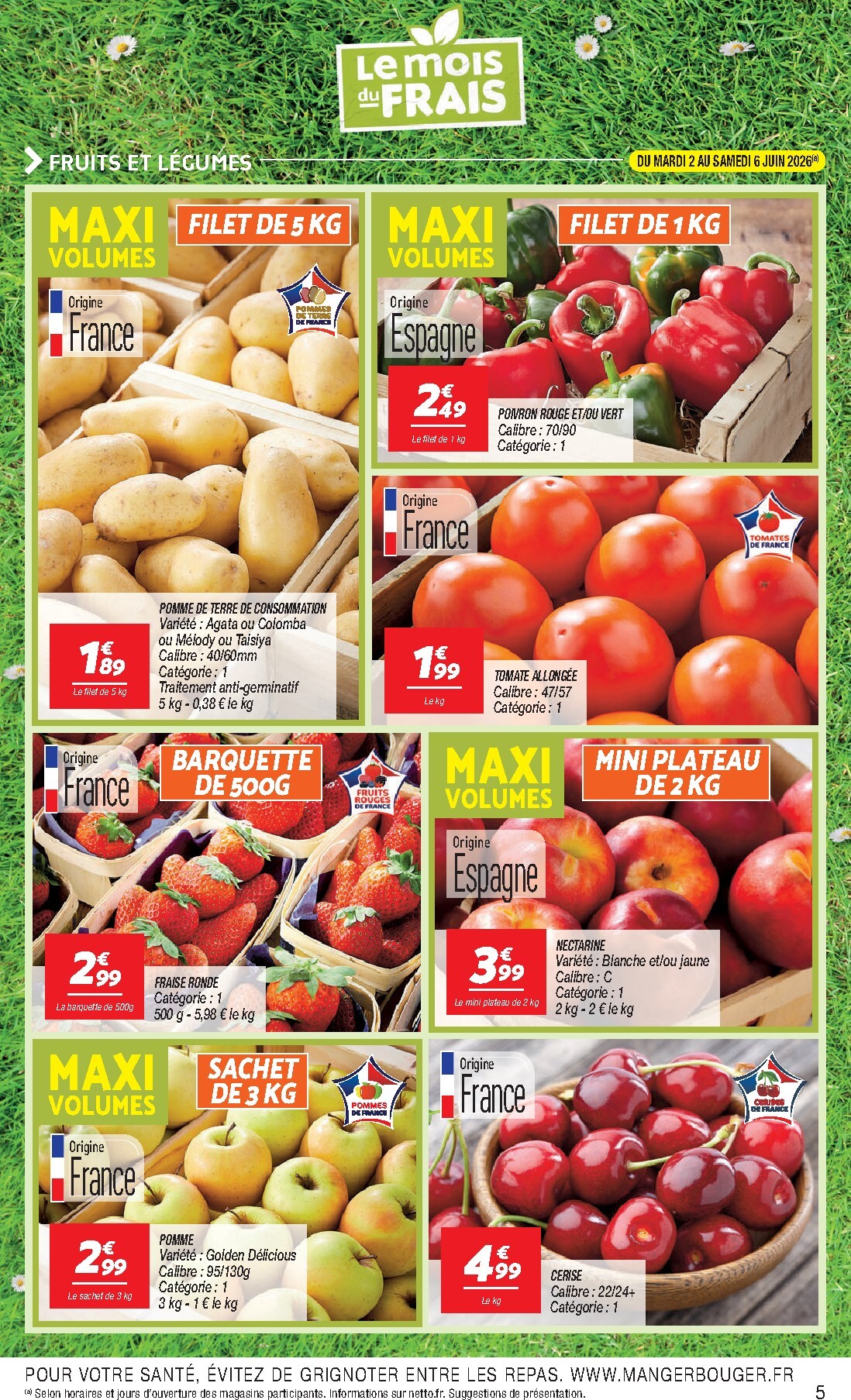 netto - Flyer Netto pour la semaine prochaine du du mardi 02/06/2026 au du lundi 08/06/2026 - page: 5