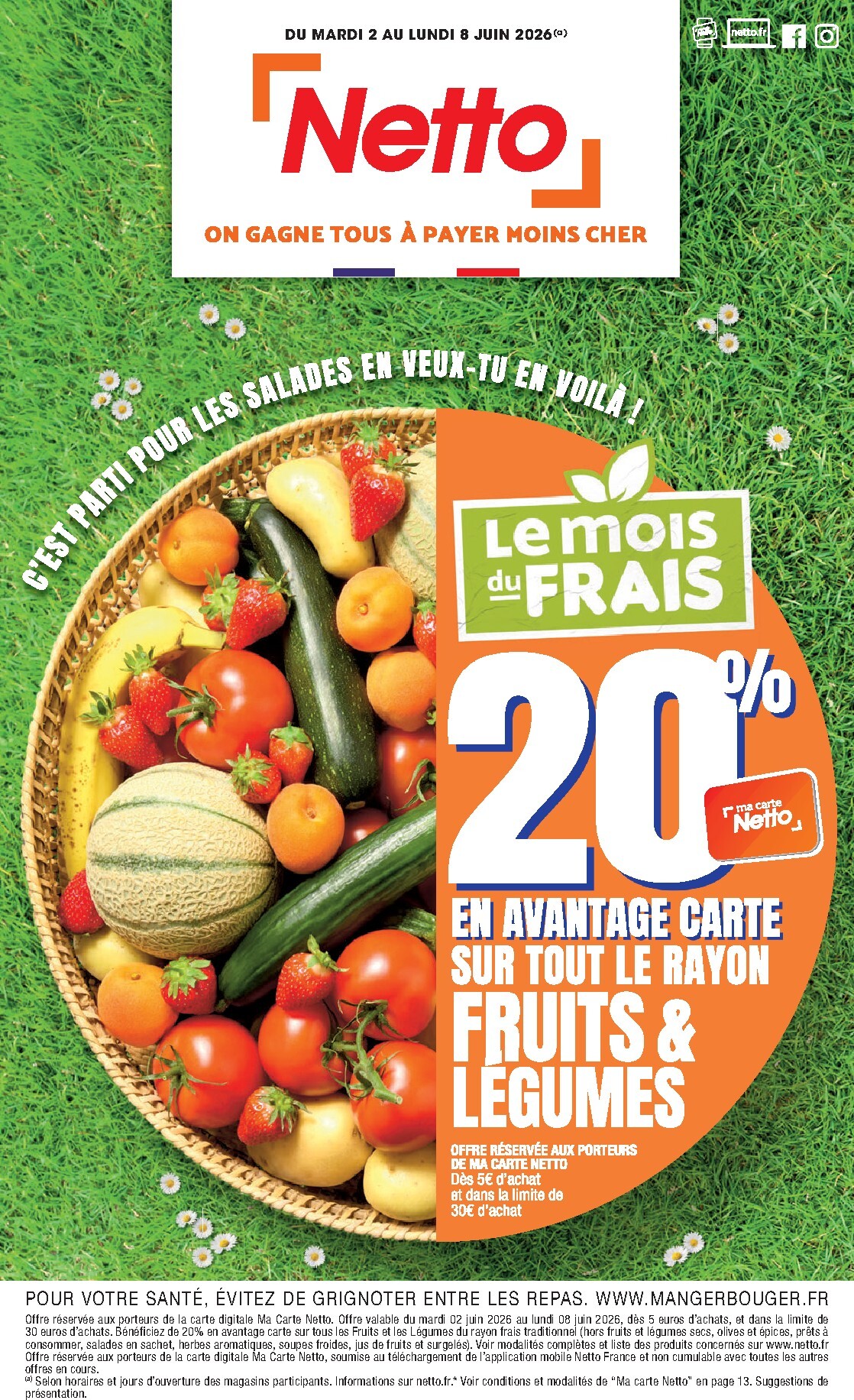 netto - Flyer Netto pour la semaine prochaine du du mardi 02/06/2026 au du lundi 08/06/2026 - page: 1