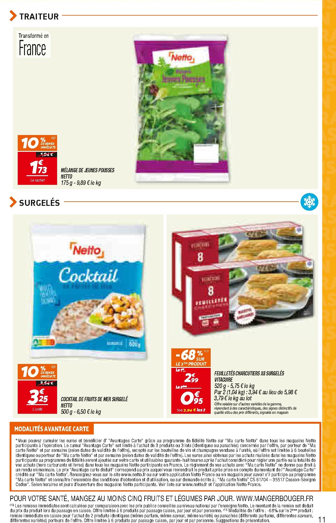 netto - Current Netto - Le Rayon Frais à Prix Bas leaflet valid from du mardi 11/08/2026 to du lundi 17/08/2026 - page: 11