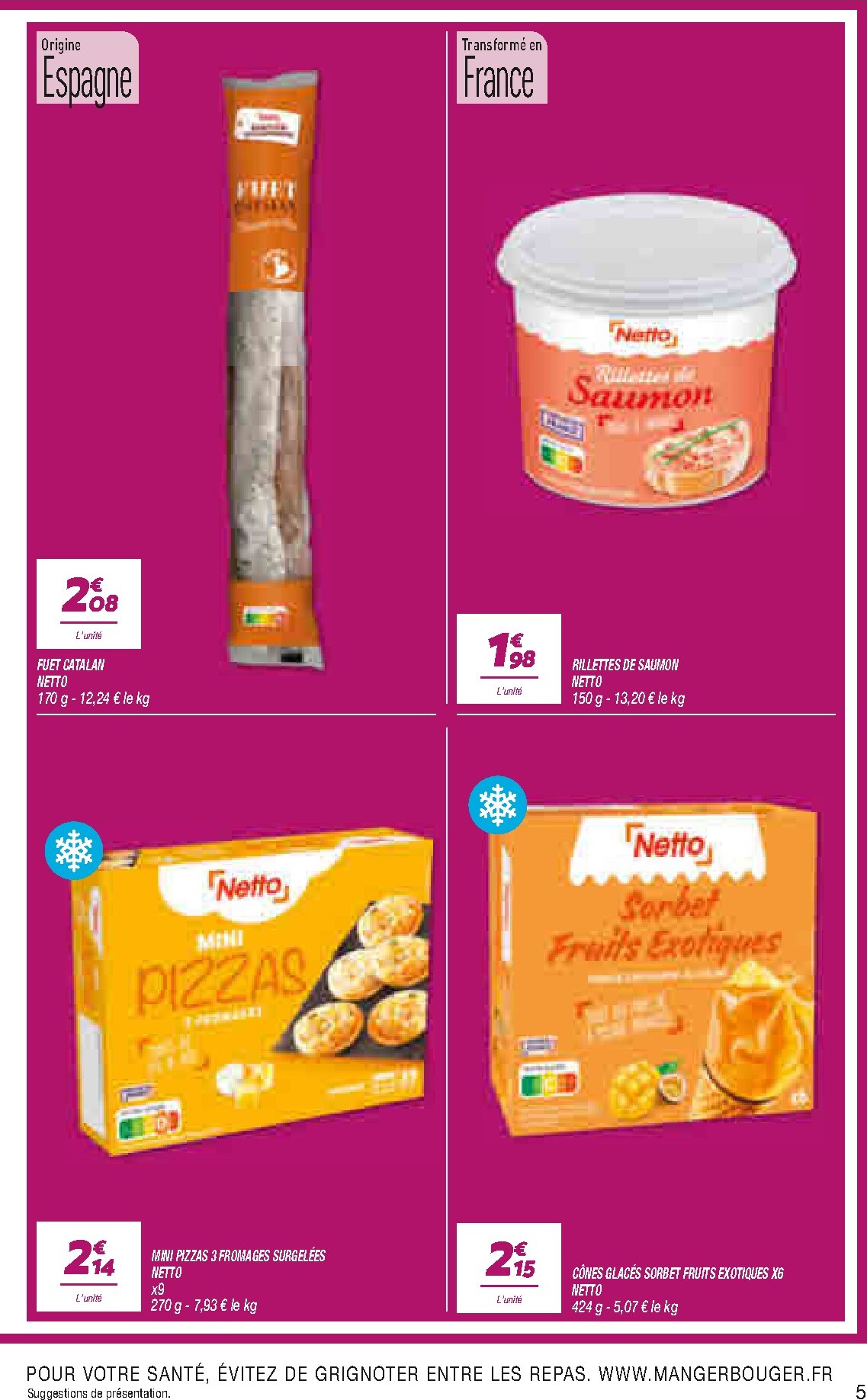 netto - Current Netto - Le Rayon Frais à Prix Bas leaflet valid from du mardi 11/08/2026 to du lundi 17/08/2026 - page: 5