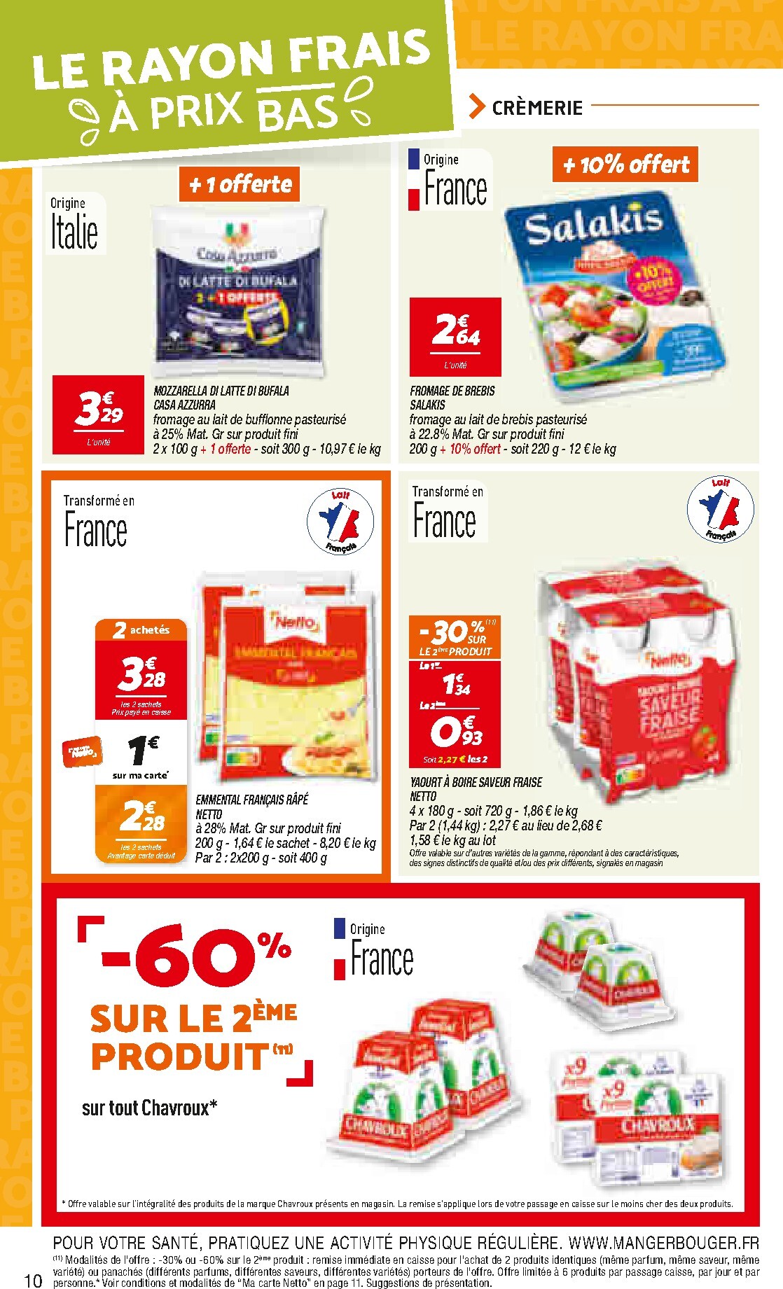 netto - Current Netto - Le Rayon Frais à Prix Bas leaflet valid from du mardi 11/08/2026 to du lundi 17/08/2026 - page: 10
