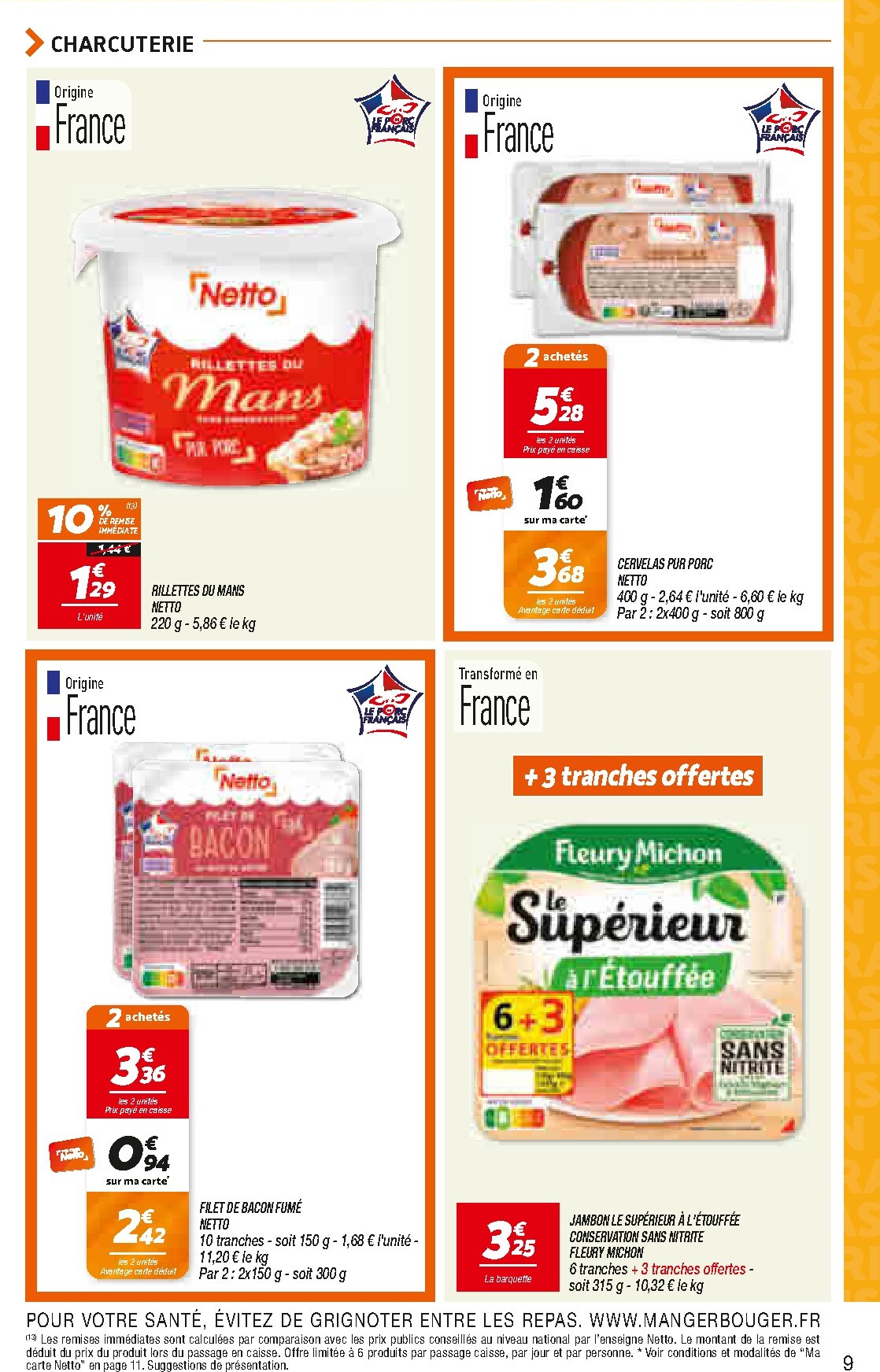 netto - Current Netto - Le Rayon Frais à Prix Bas leaflet valid from du mardi 11/08/2026 to du lundi 17/08/2026 - page: 9