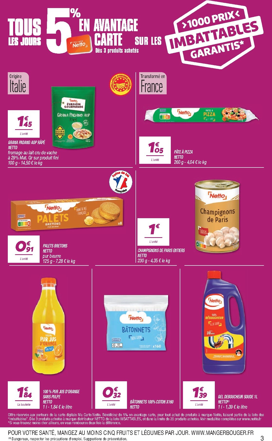 netto - Flyer Netto pour la semaine prochaine du du mardi 18/08/2026 au du lundi 24/08/2026 - page: 3