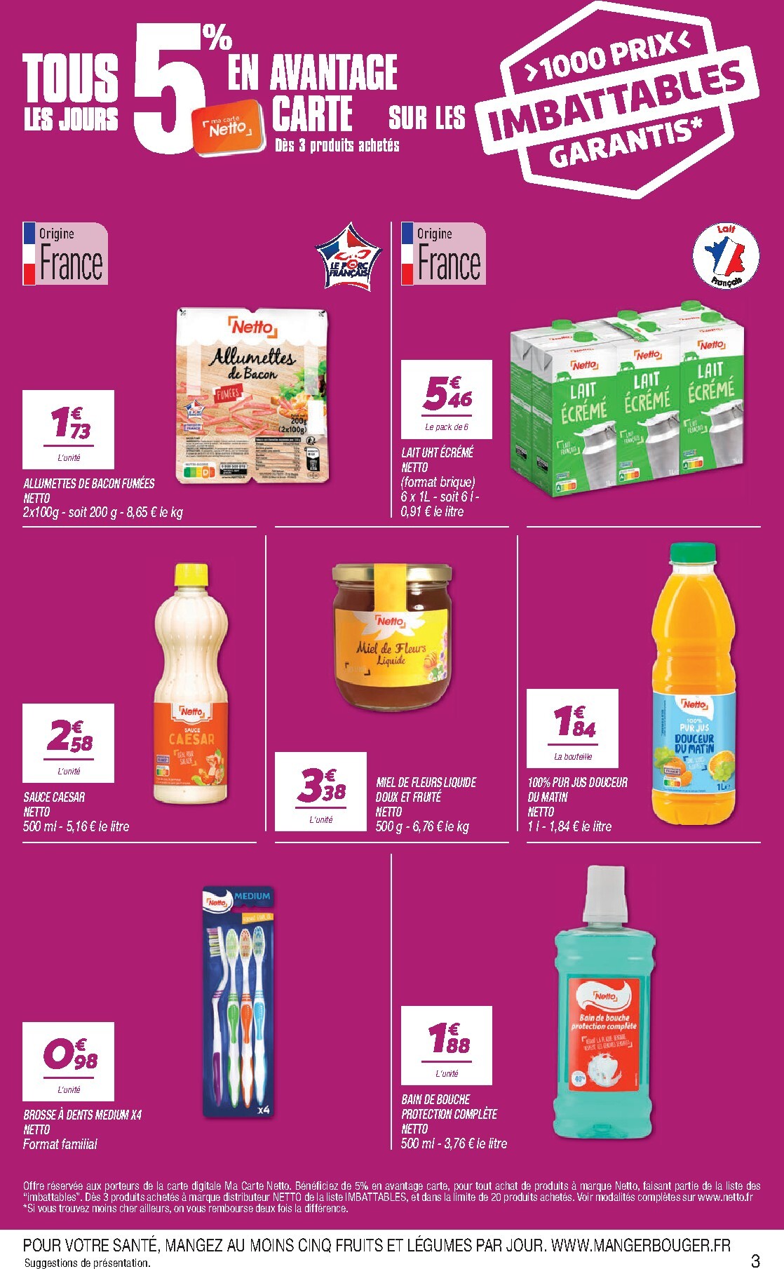 netto - Flyer Netto pour la semaine prochaine du du mardi 25/08/2026 au du lundi 31/08/2026 - page: 3