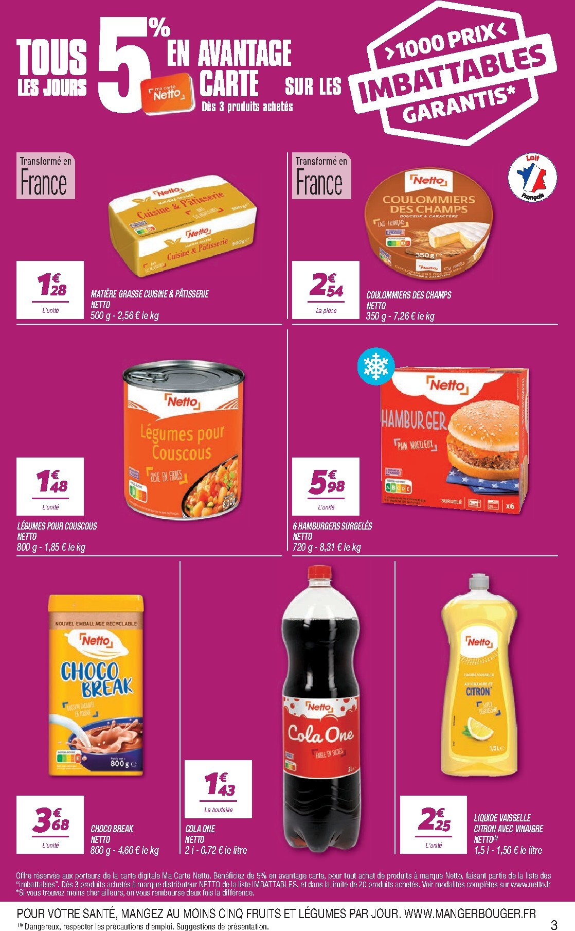 netto - Flyer Netto pour la semaine prochaine du du mardi 01/09/2026 au du lundi 14/09/2026 - page: 3