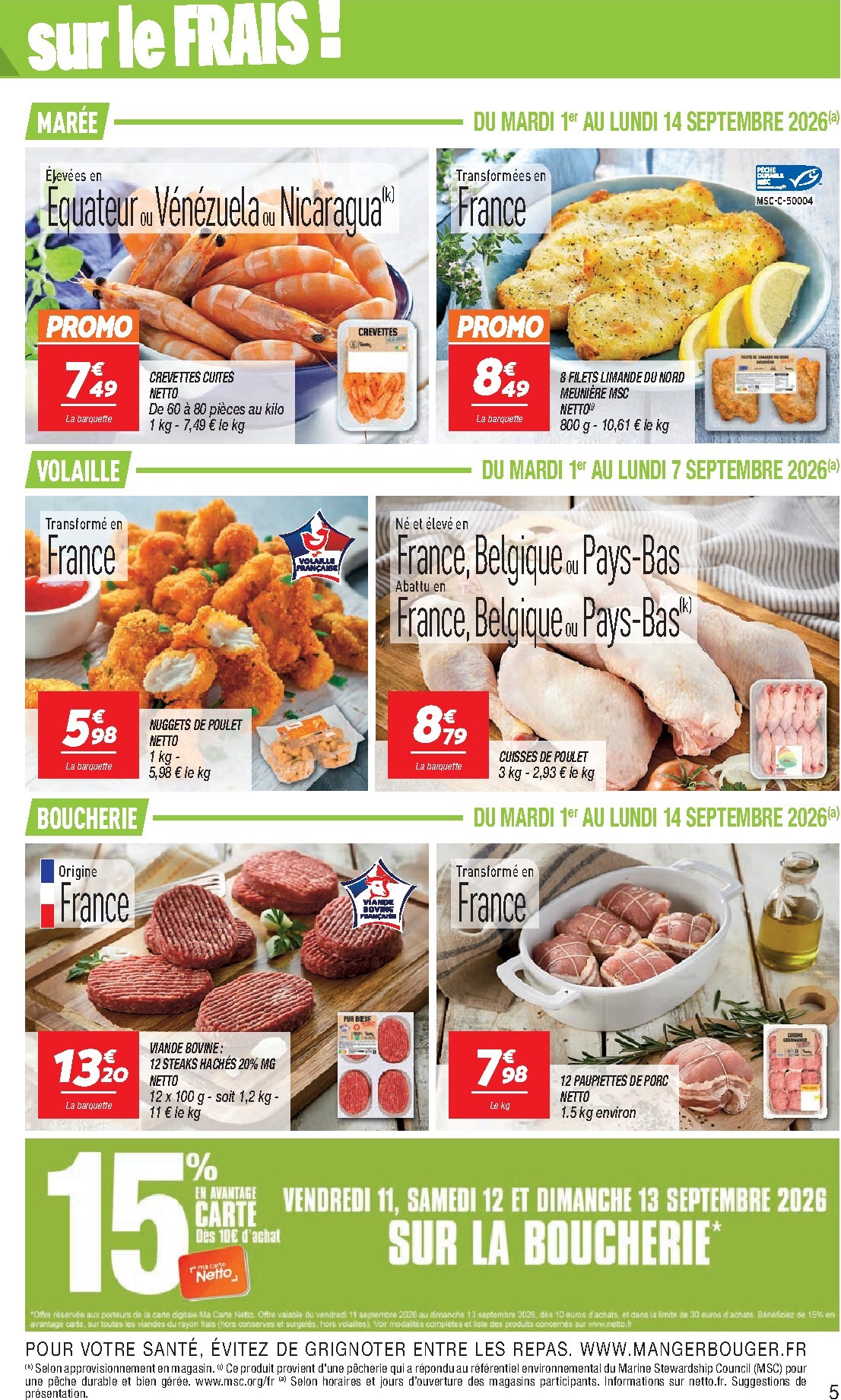 netto - Flyer Netto pour la semaine prochaine du du mardi 01/09/2026 au du lundi 14/09/2026 - page: 5