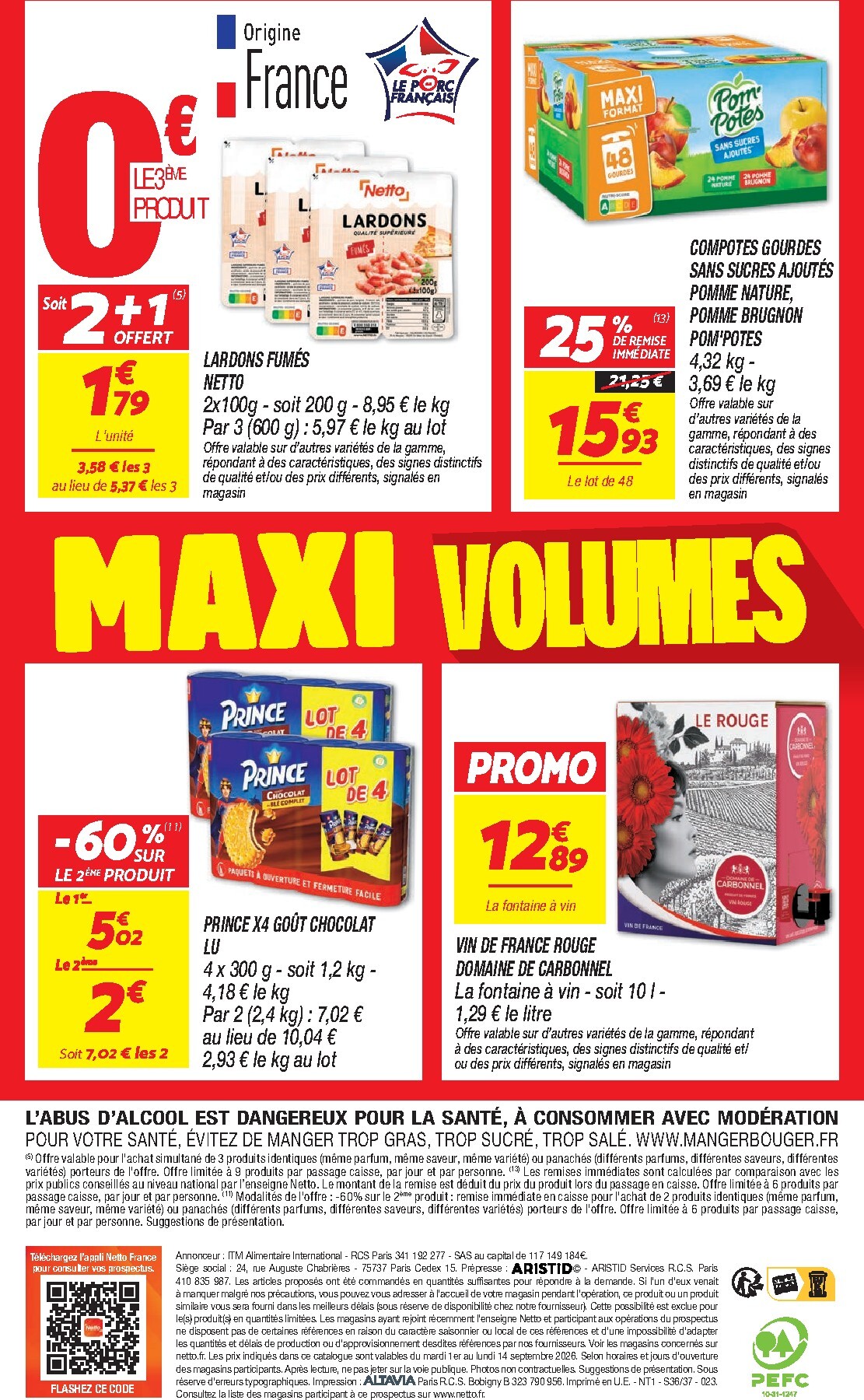 netto - Flyer Netto pour la semaine prochaine du du mardi 01/09/2026 au du lundi 14/09/2026 - page: 12