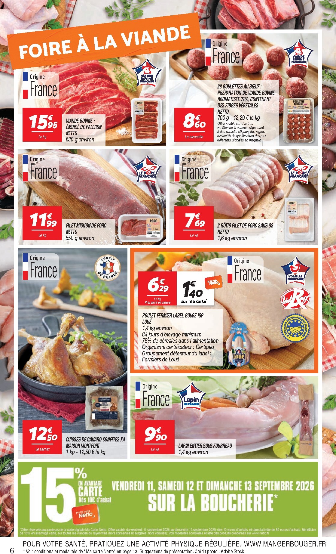 netto - Flyer Netto - Rendez-vous Prix Bas pour la semaine prochaine du du mardi 08/09/2026 au du lundi 14/09/2026 - page: 6