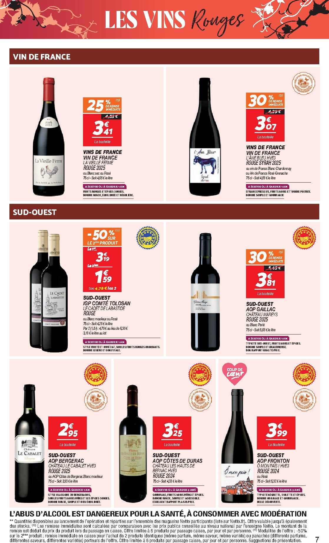 netto - Flyer Netto - Foire aux Vins pour la semaine prochaine du du mardi 08/09/2026 au du lundi 28/09/2026 - page: 7