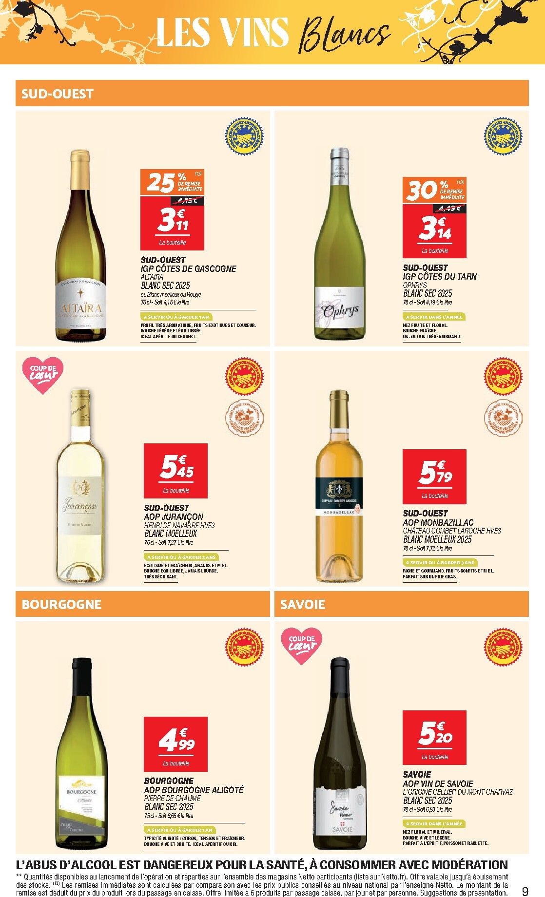 netto - Flyer Netto - Foire aux Vins pour la semaine prochaine du du mardi 08/09/2026 au du lundi 28/09/2026 - page: 9