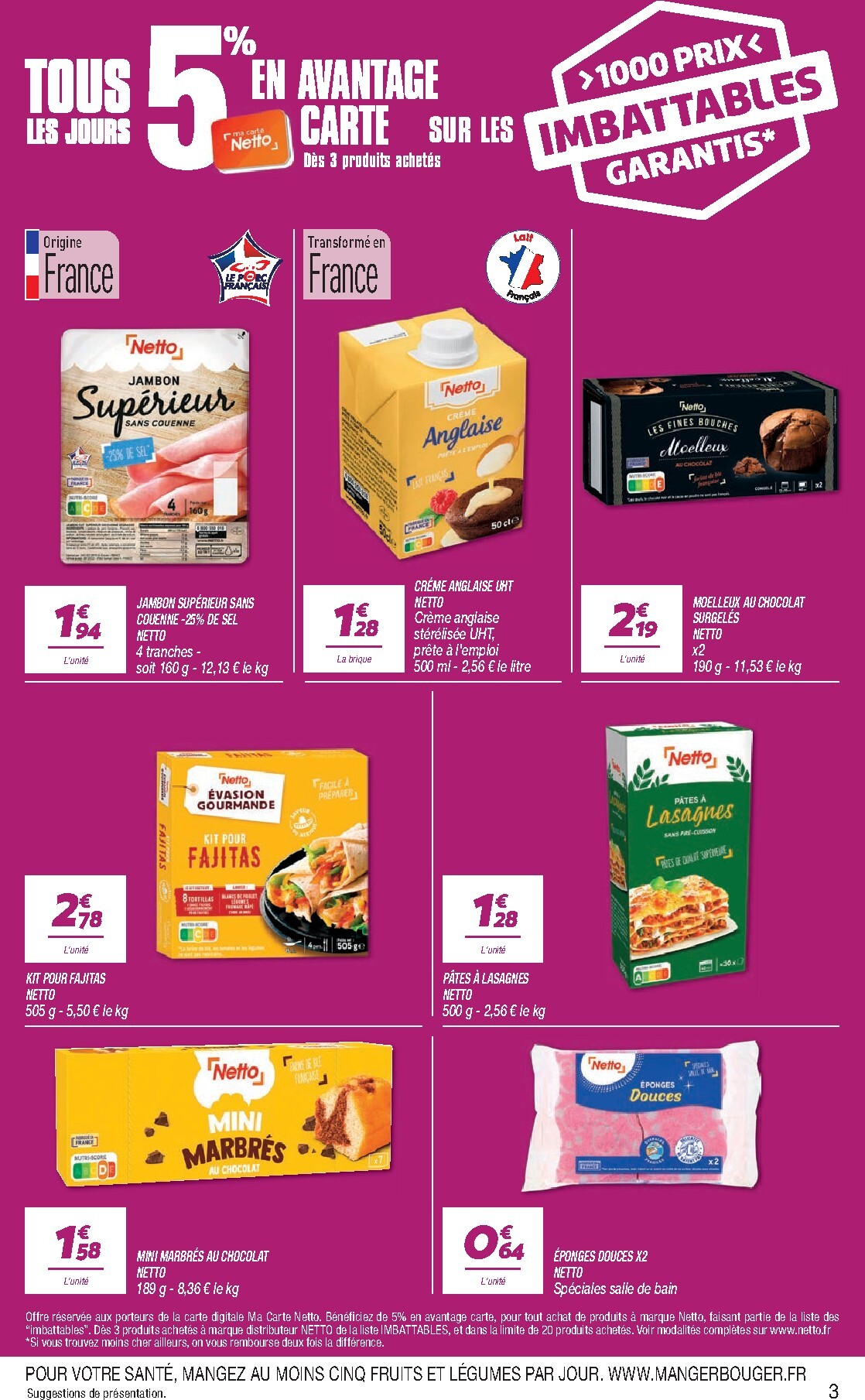 netto - Flyer Netto pour la semaine prochaine du du mardi 15/09/2026 au du lundi 21/09/2026 - page: 3