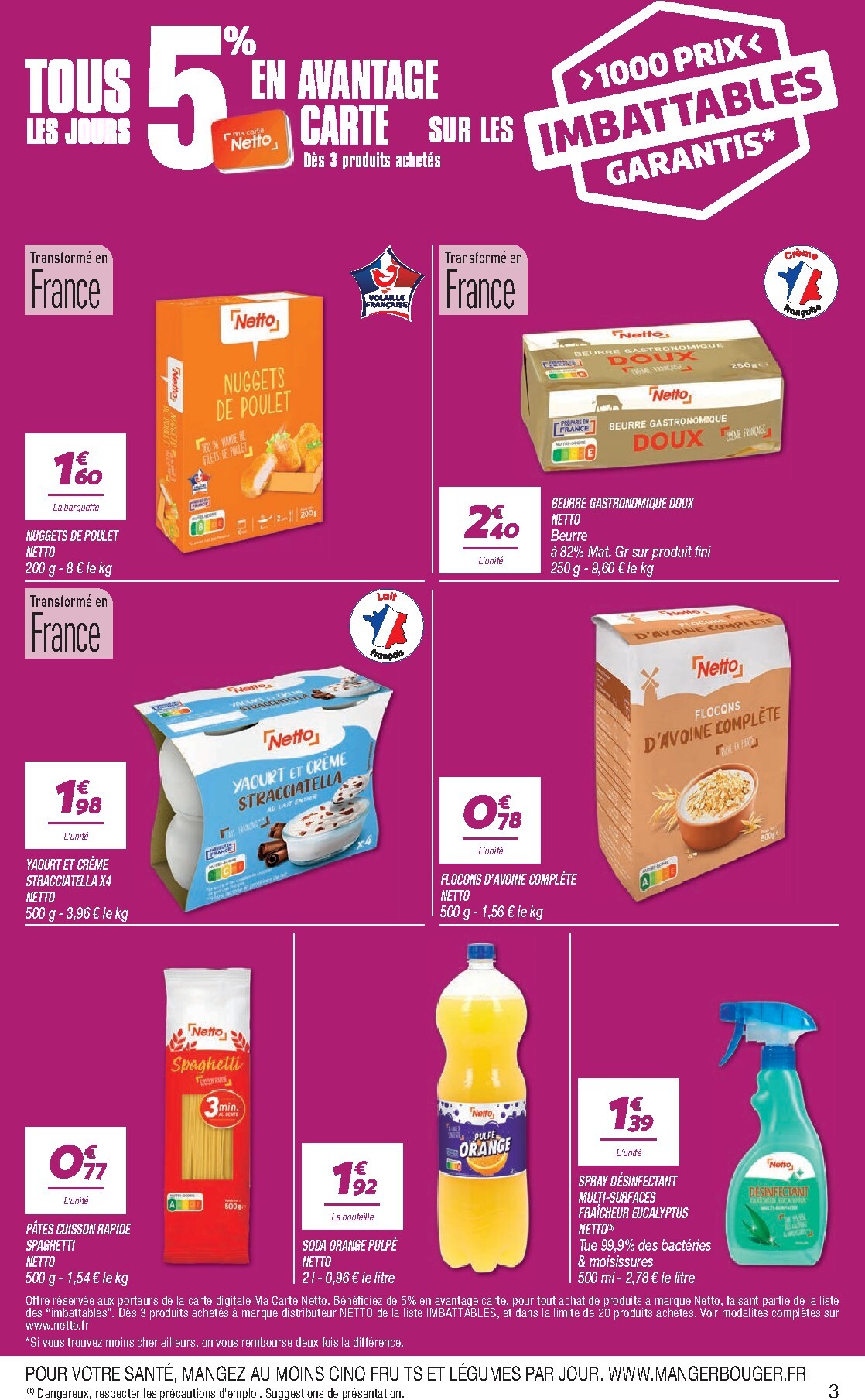 netto - Flyer Netto pour la semaine prochaine du du mardi 29/09/2026 au du lundi 05/10/2026 - page: 3