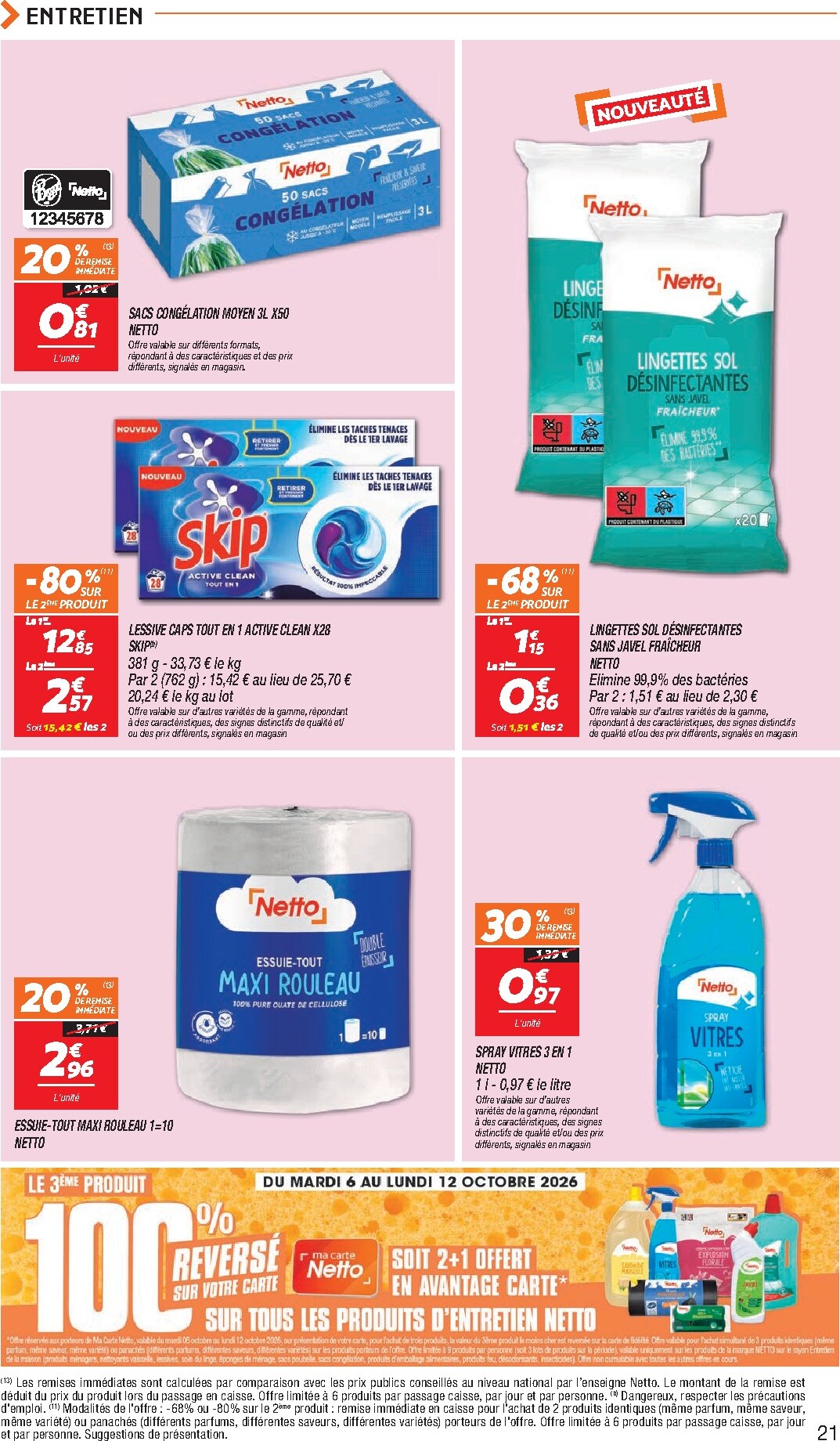 netto - Flyer Netto pour la semaine prochaine du du mardi 06/10/2026 au du lundi 12/10/2026 - page: 21