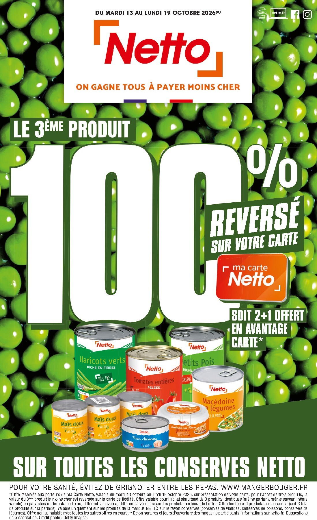 netto - Flyer Netto pour la semaine prochaine du du mardi 13/10/2026 au du lundi 19/10/2026 - page: 1
