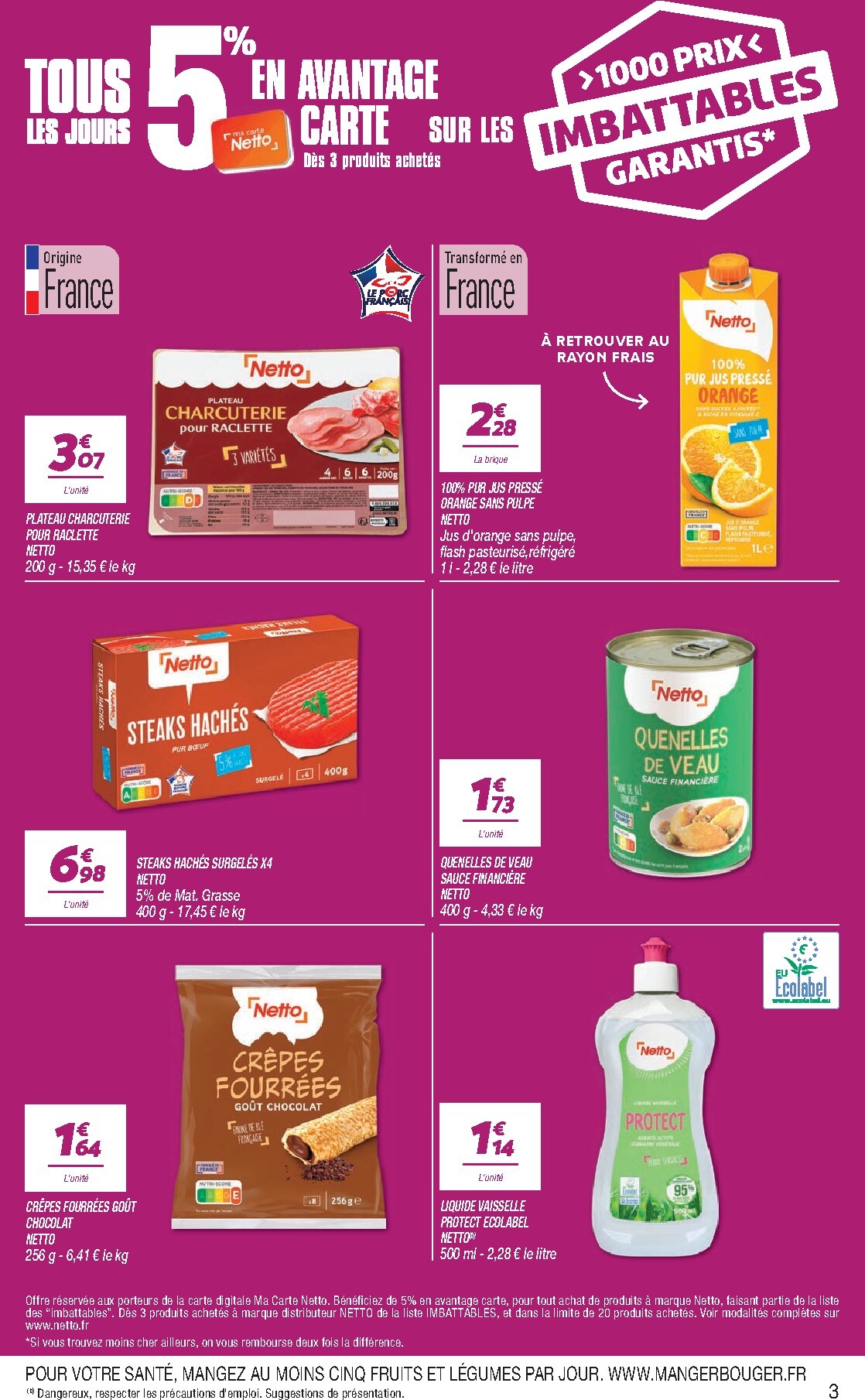 netto - Flyer Netto pour la semaine prochaine du du mardi 20/10/2026 au du lundi 26/10/2026 - page: 3