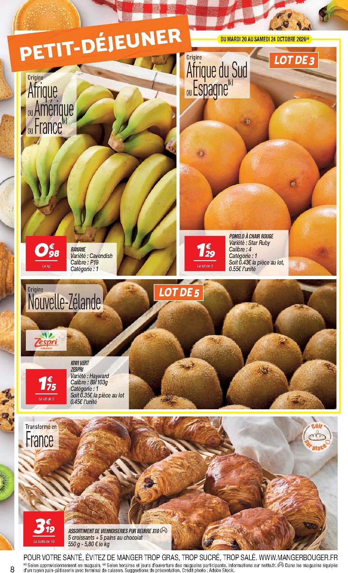 netto - Flyer Netto pour la semaine prochaine du du mardi 20/10/2026 au du lundi 26/10/2026 - page: 8