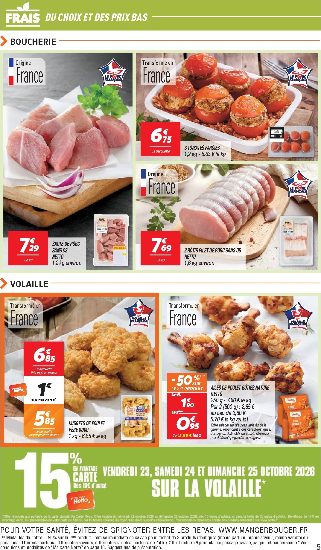 netto - Flyer Netto pour la semaine prochaine du du mardi 20/10/2026 au du lundi 26/10/2026 - page: 5