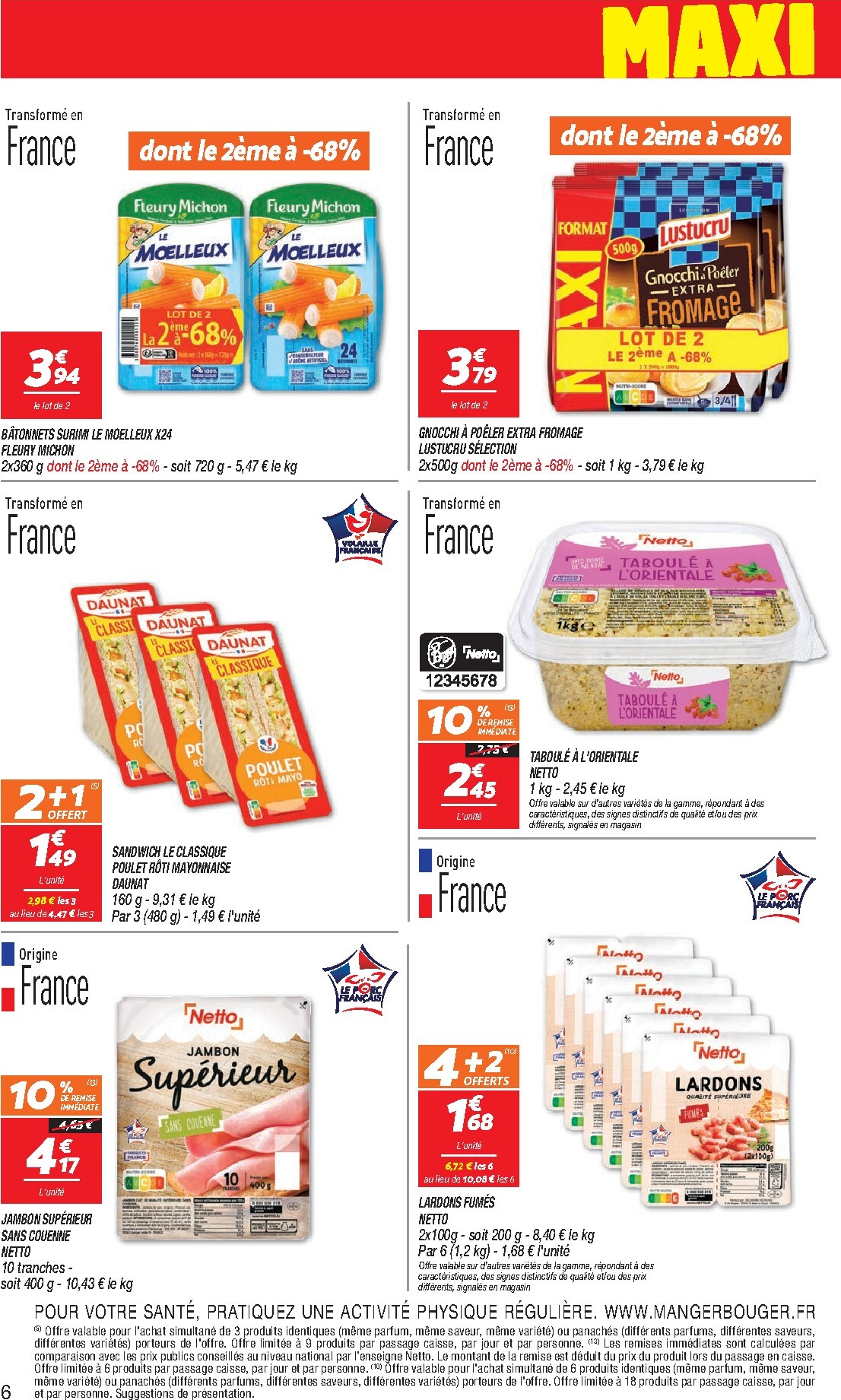 netto - Flyer Netto - Maxi Volumes pour la semaine prochaine du du mardi 27/10/2026 au du lundi 09/11/2026 - page: 6