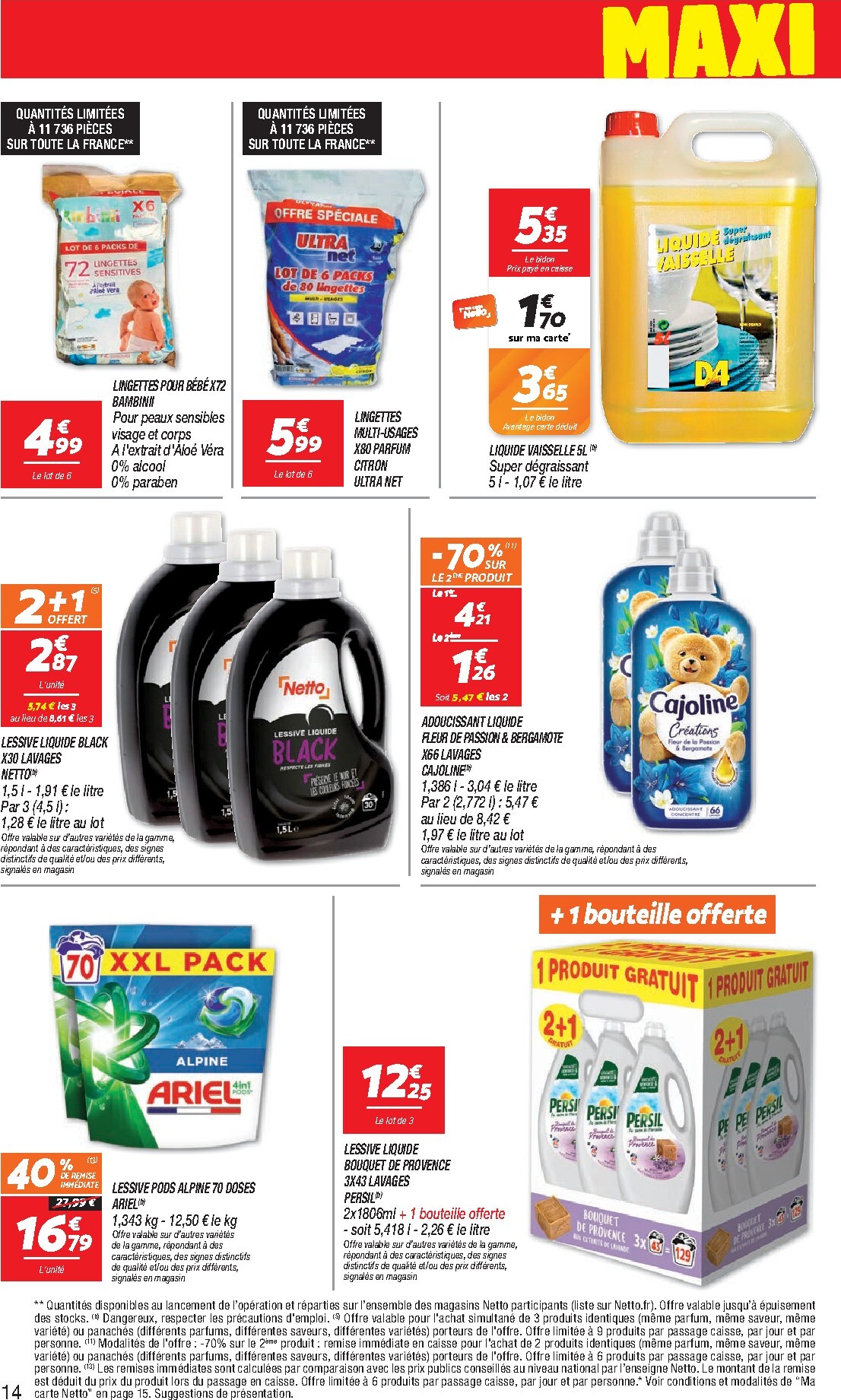 netto - Flyer Netto - Maxi Volumes pour la semaine prochaine du du mardi 27/10/2026 au du lundi 09/11/2026 - page: 14