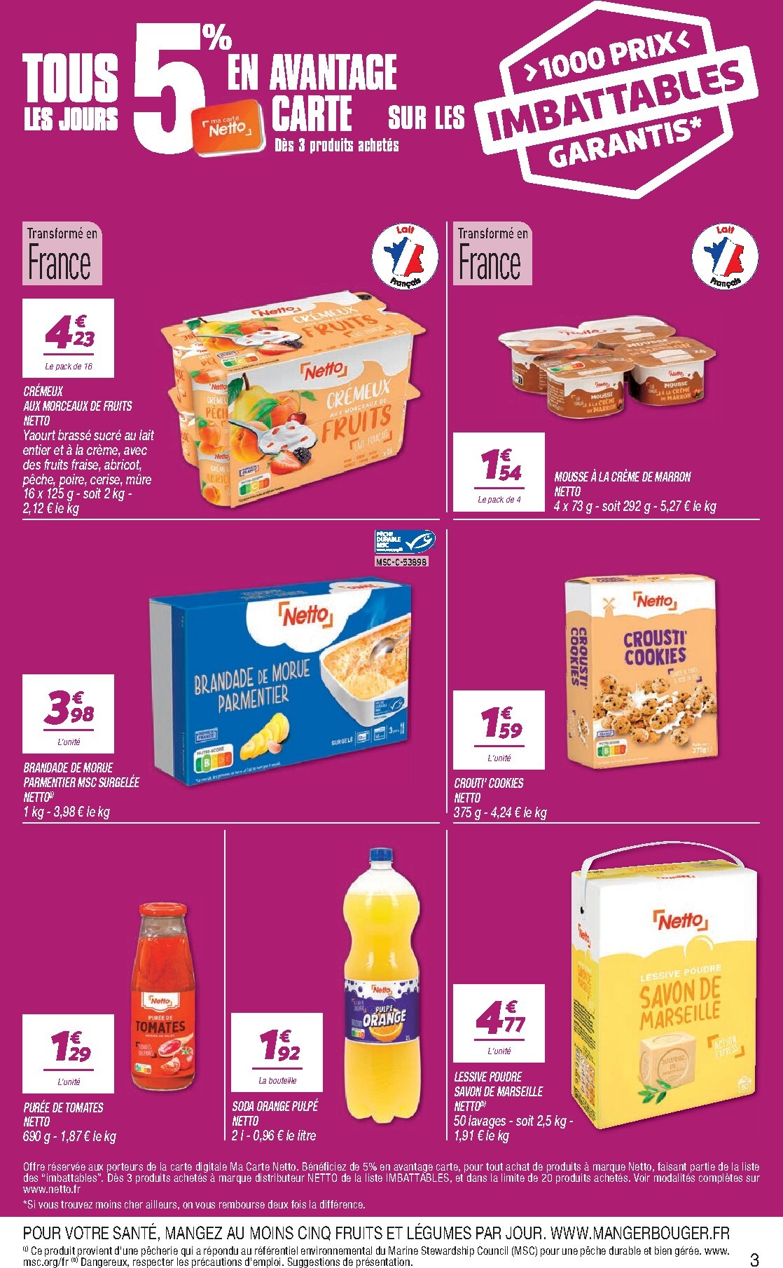 netto - Flyer Netto - Maxi Volumes pour la semaine prochaine du du mardi 27/10/2026 au du lundi 09/11/2026 - page: 3