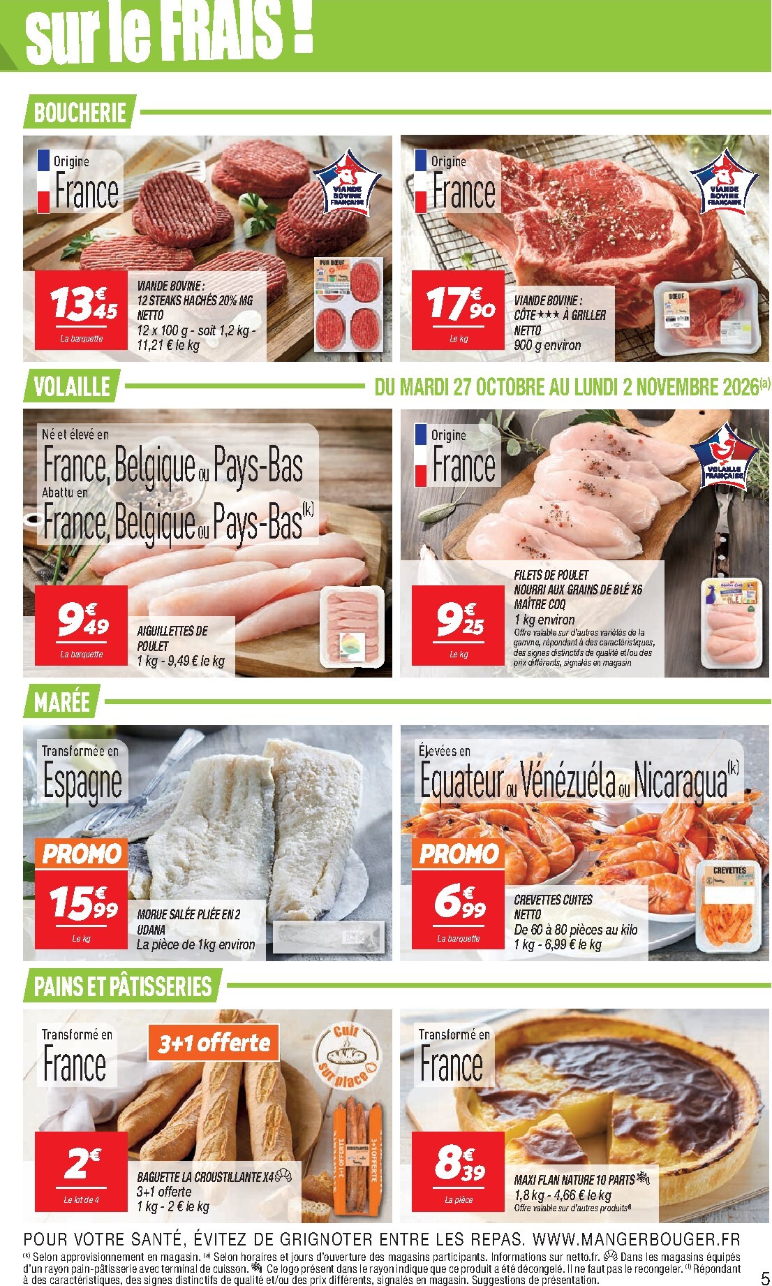 netto - Flyer Netto - Maxi Volumes pour la semaine prochaine du du mardi 27/10/2026 au du lundi 09/11/2026 - page: 5