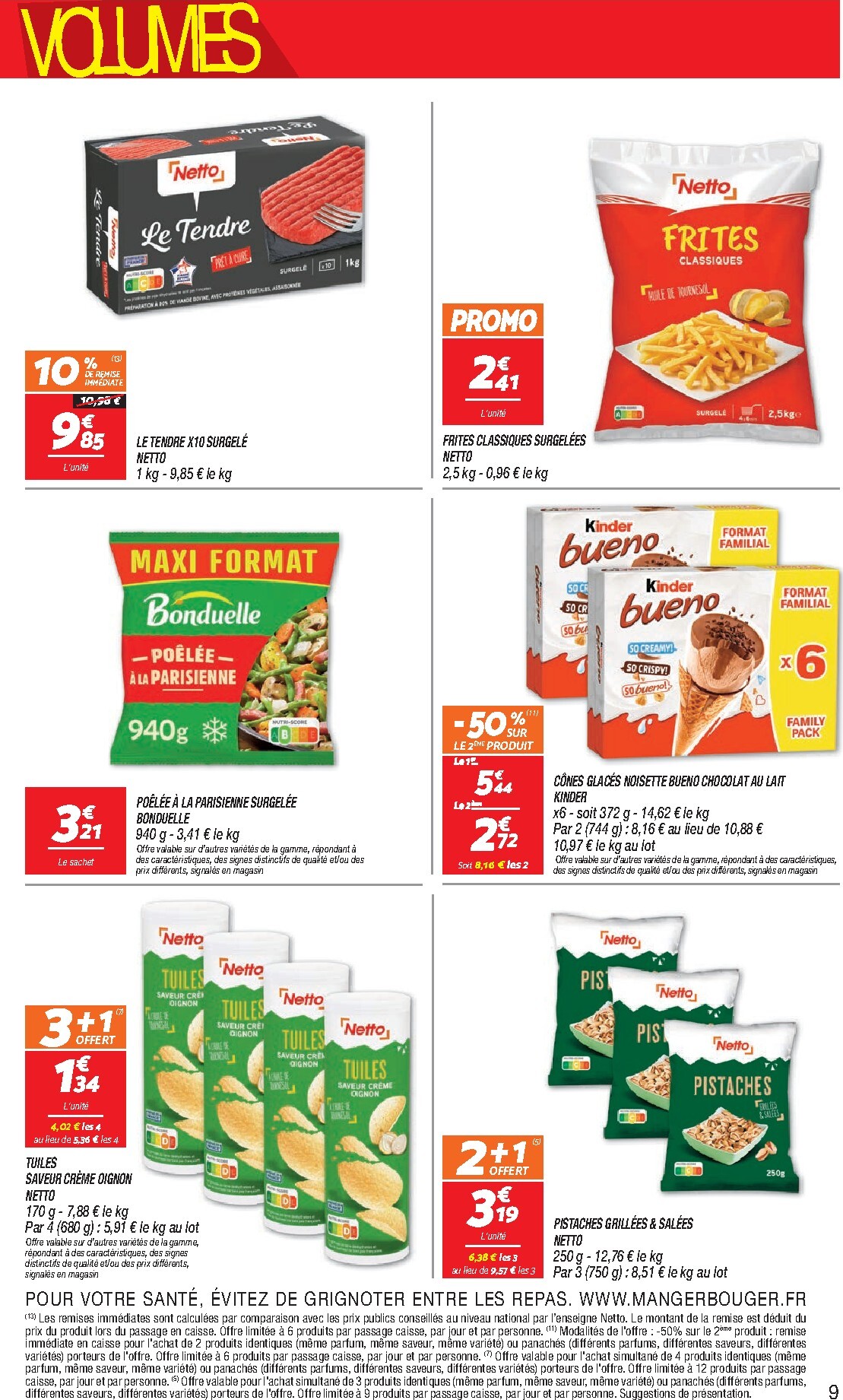netto - Flyer Netto - Maxi Volumes pour la semaine prochaine du du mardi 27/10/2026 au du lundi 09/11/2026 - page: 9