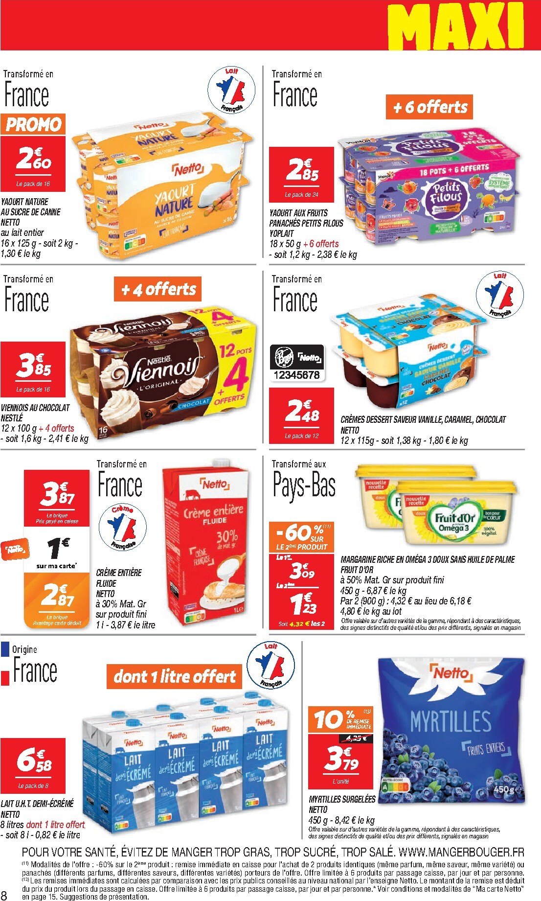 netto - Flyer Netto - Maxi Volumes pour la semaine prochaine du du mardi 27/10/2026 au du lundi 09/11/2026 - page: 8