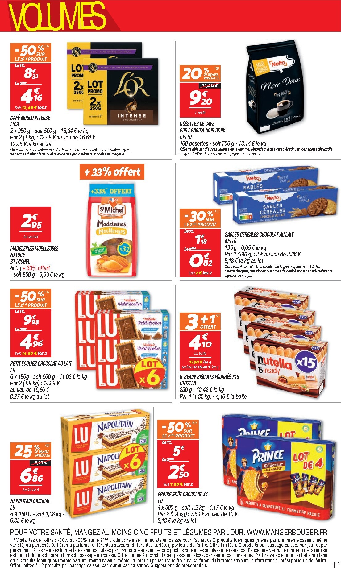 netto - Flyer Netto - Maxi Volumes pour la semaine prochaine du du mardi 27/10/2026 au du lundi 09/11/2026 - page: 11