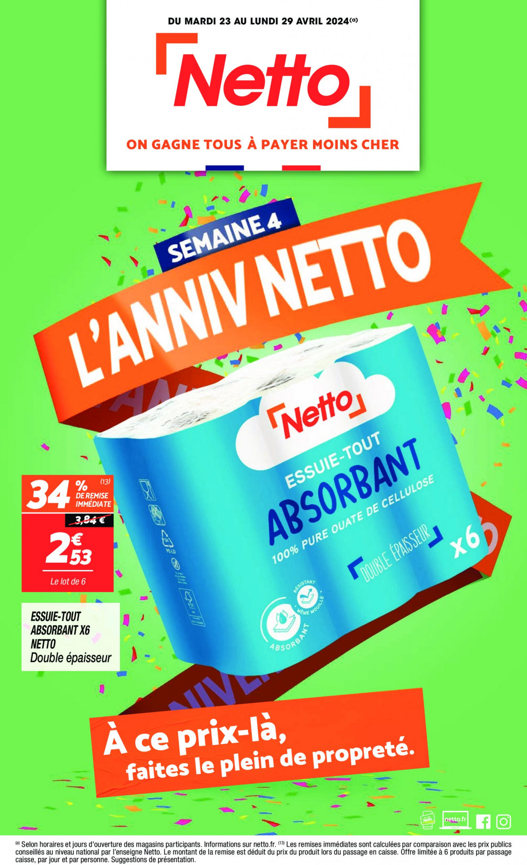 netto - Prospectus Netto - L'Anniv netto actuel 23.04. - 29.04.