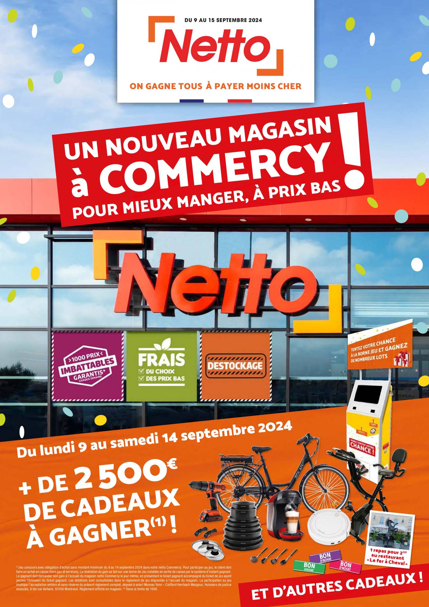 netto - Catalogue Netto - Nouveau Magasin a Commercy! valable dès 09.09. - 15.09. - page: 1