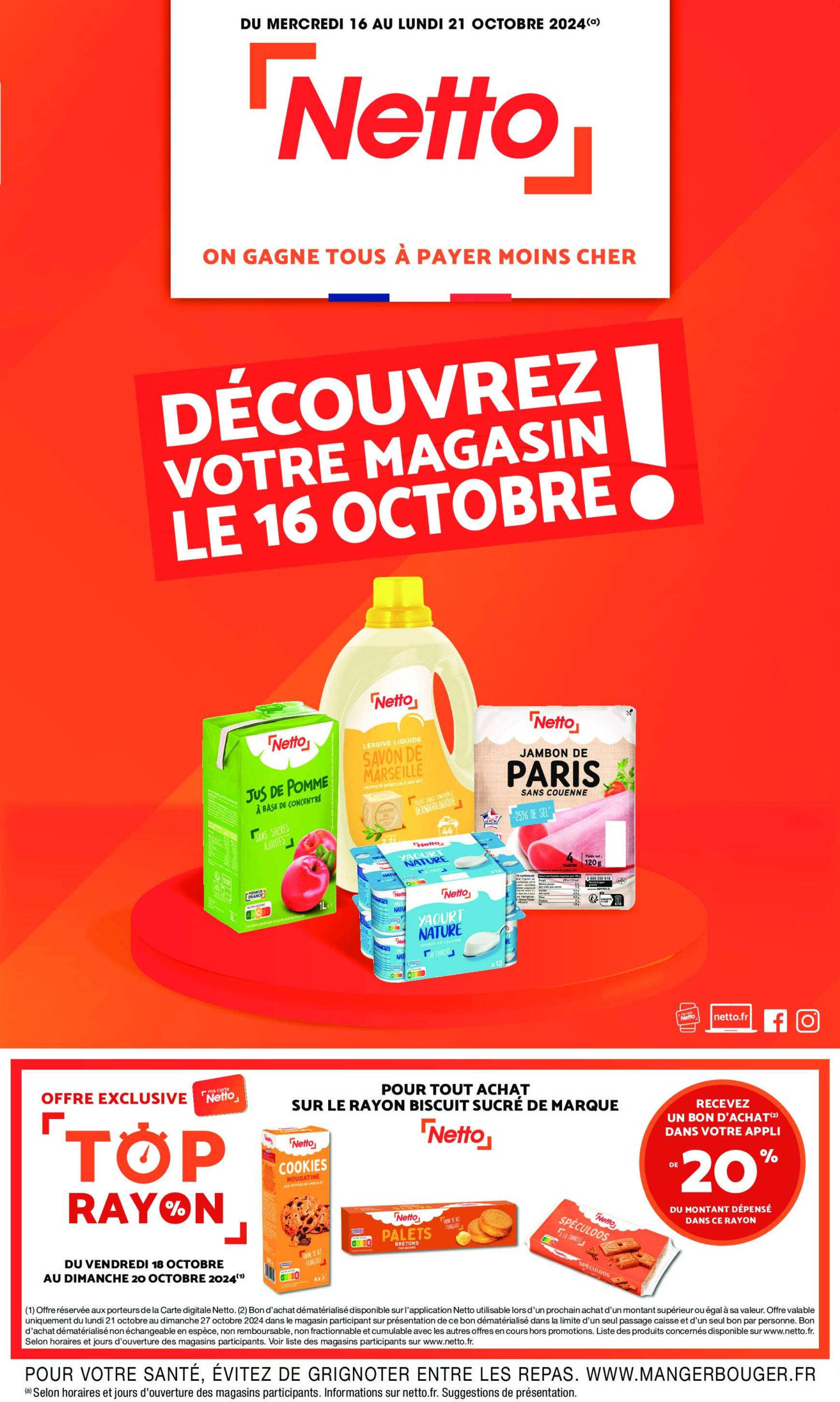 netto - Catalogue Netto valable dès 16.10. - 21.10. - page: 1