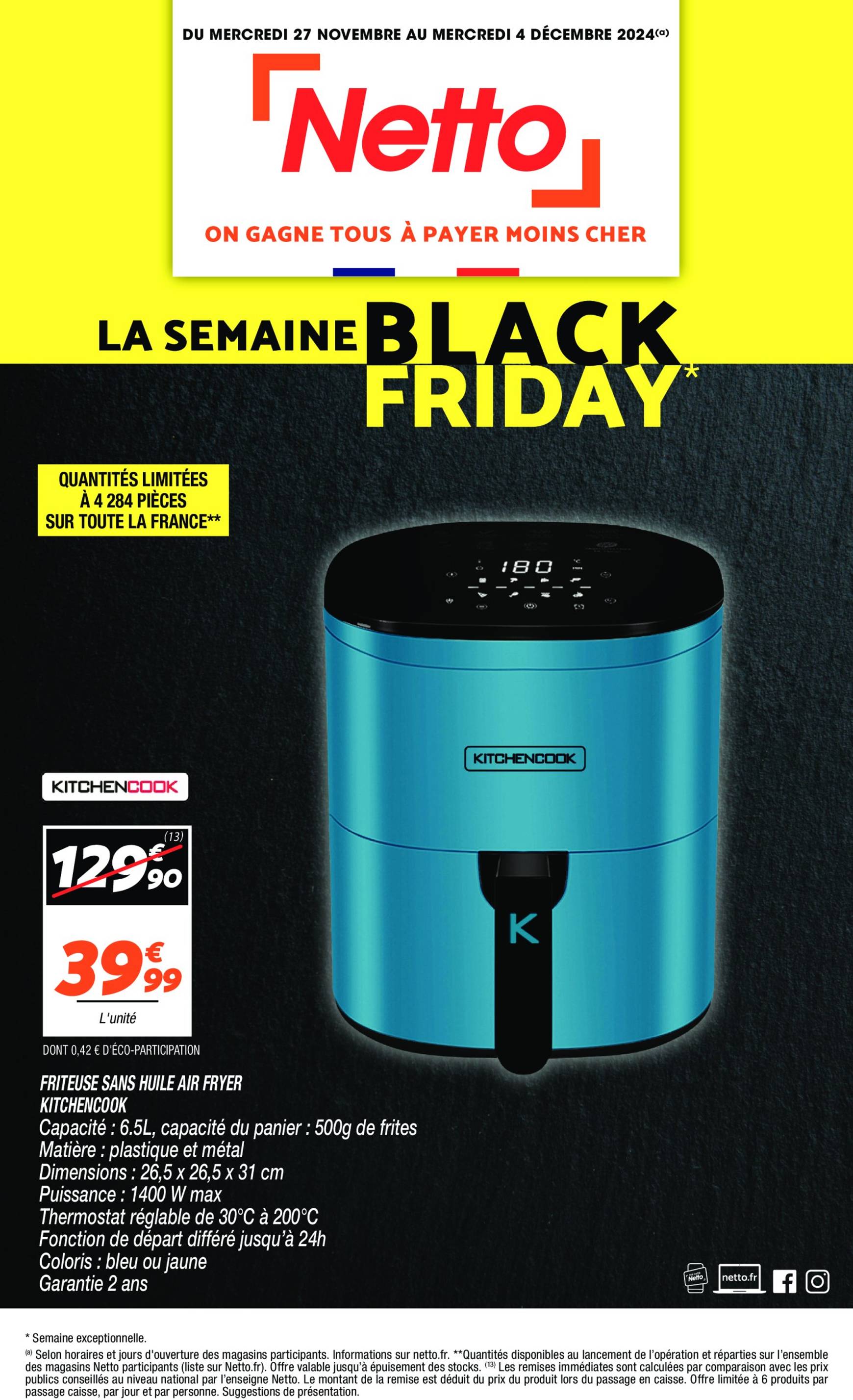 netto - Catalogue Netto - Black Friday valable dès 27/11 - 04/12