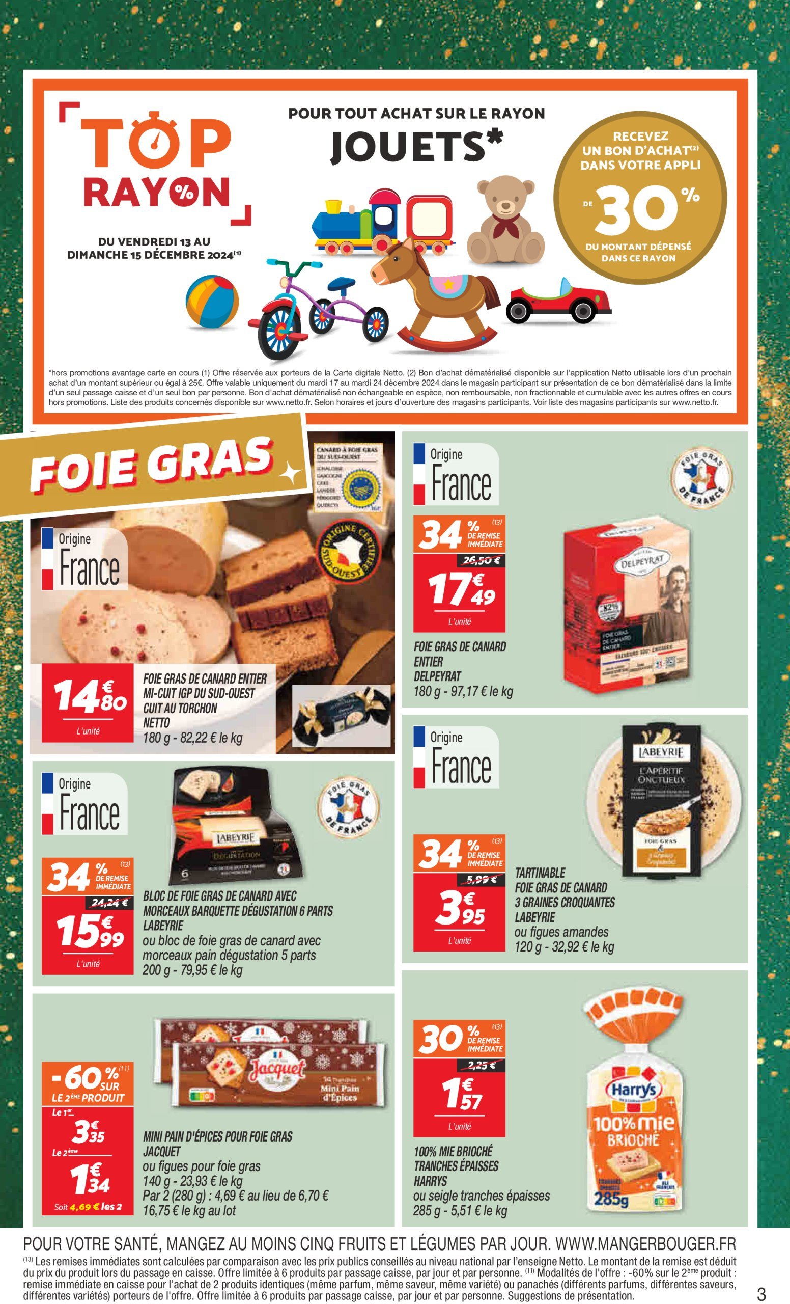 netto - Catalogue Netto - Le vrai Noël valable dès 10/12 - 16/12 - page: 3