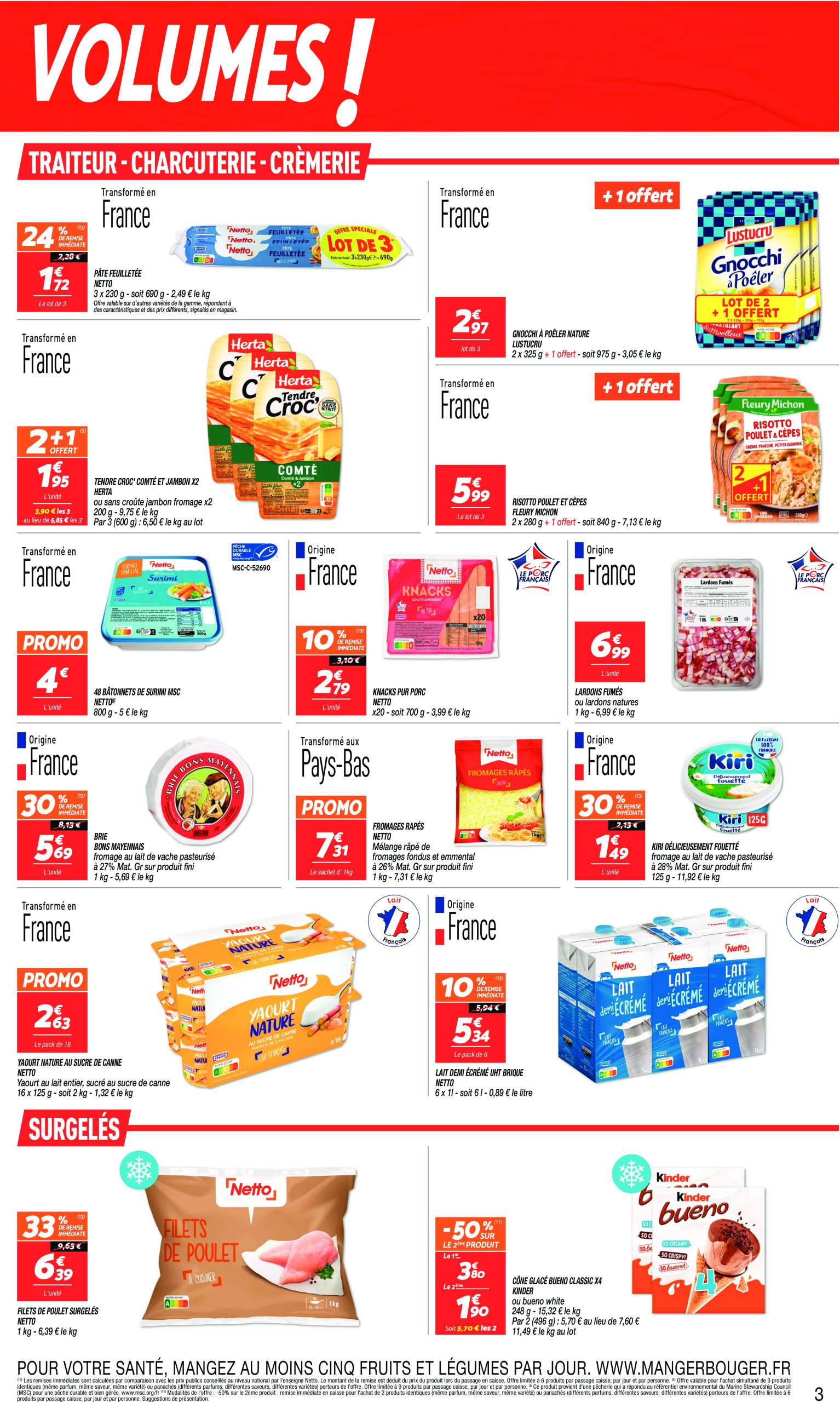 netto - Catalogue Netto - Maxi volumes valable dès 29/04 - 12/05 - page: 3