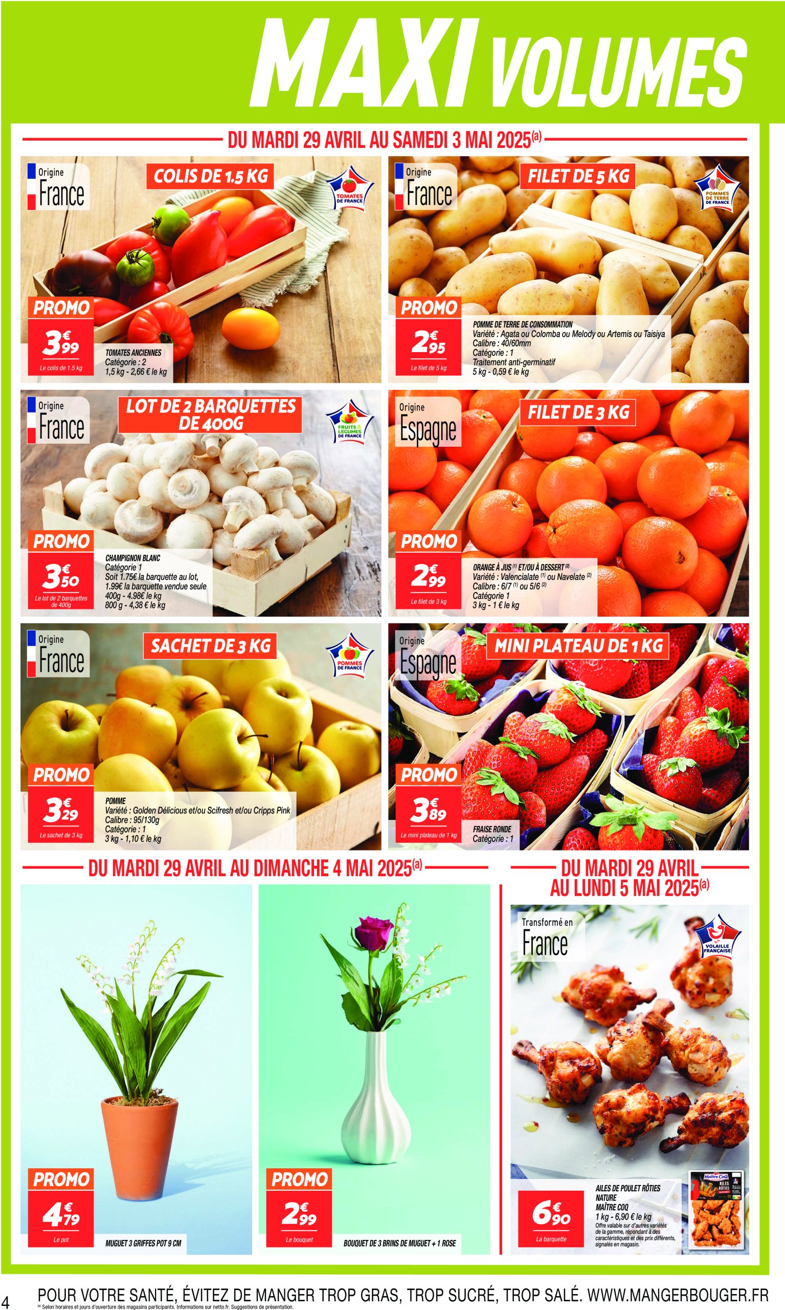 netto - Catalogue Netto - Maxi volumes valable dès 29/04 - 12/05 - page: 4