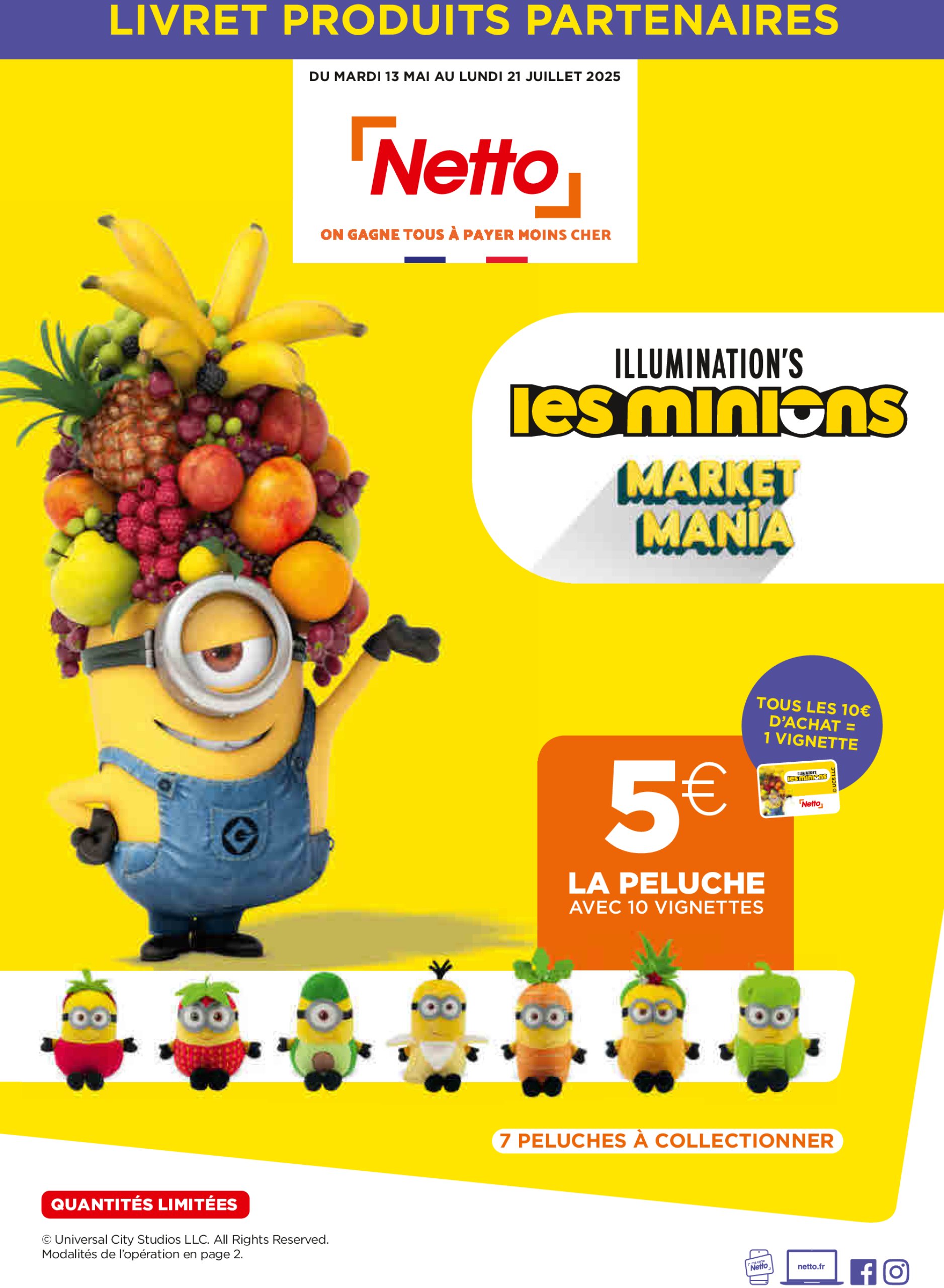 netto - Catalogue Netto - Les Minions Market Mania valable dès 13/05 - 21/07