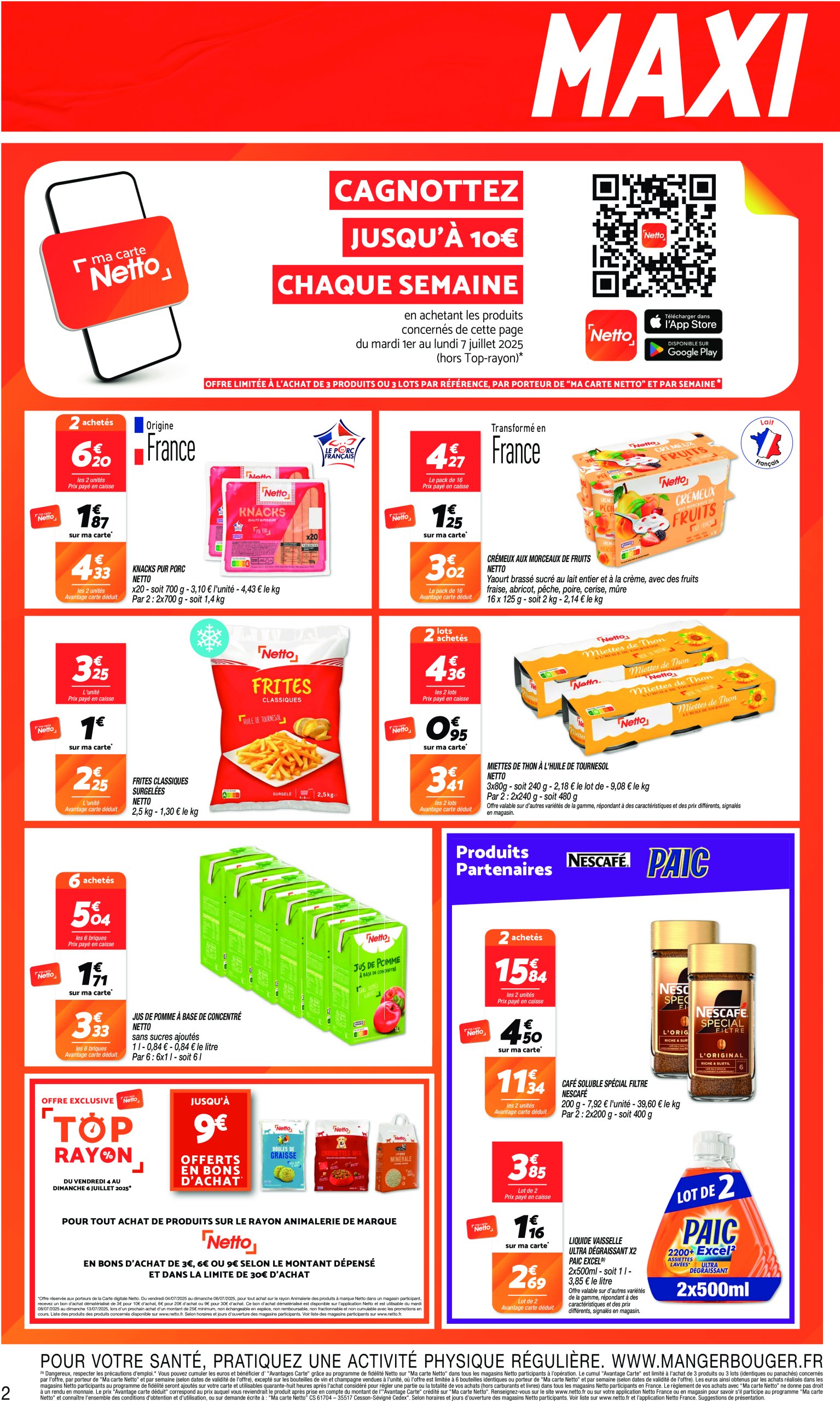 netto - Catalogue Netto - Maxi volumes valable du 01/07 au 14/07 - page: 2