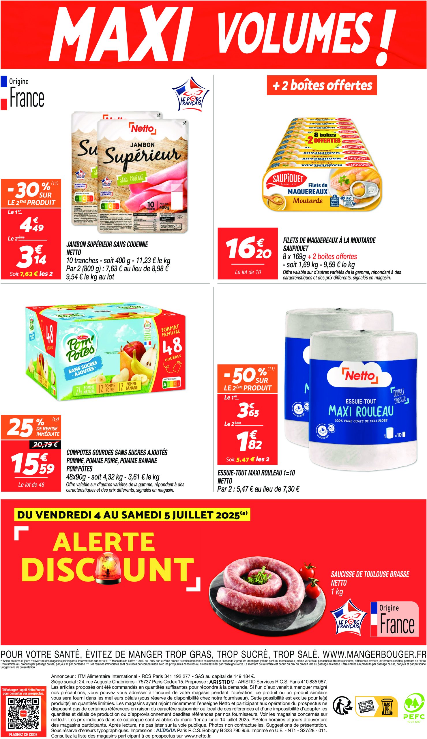 netto - Catalogue Netto - Maxi volumes valable du 01/07 au 14/07 - page: 8