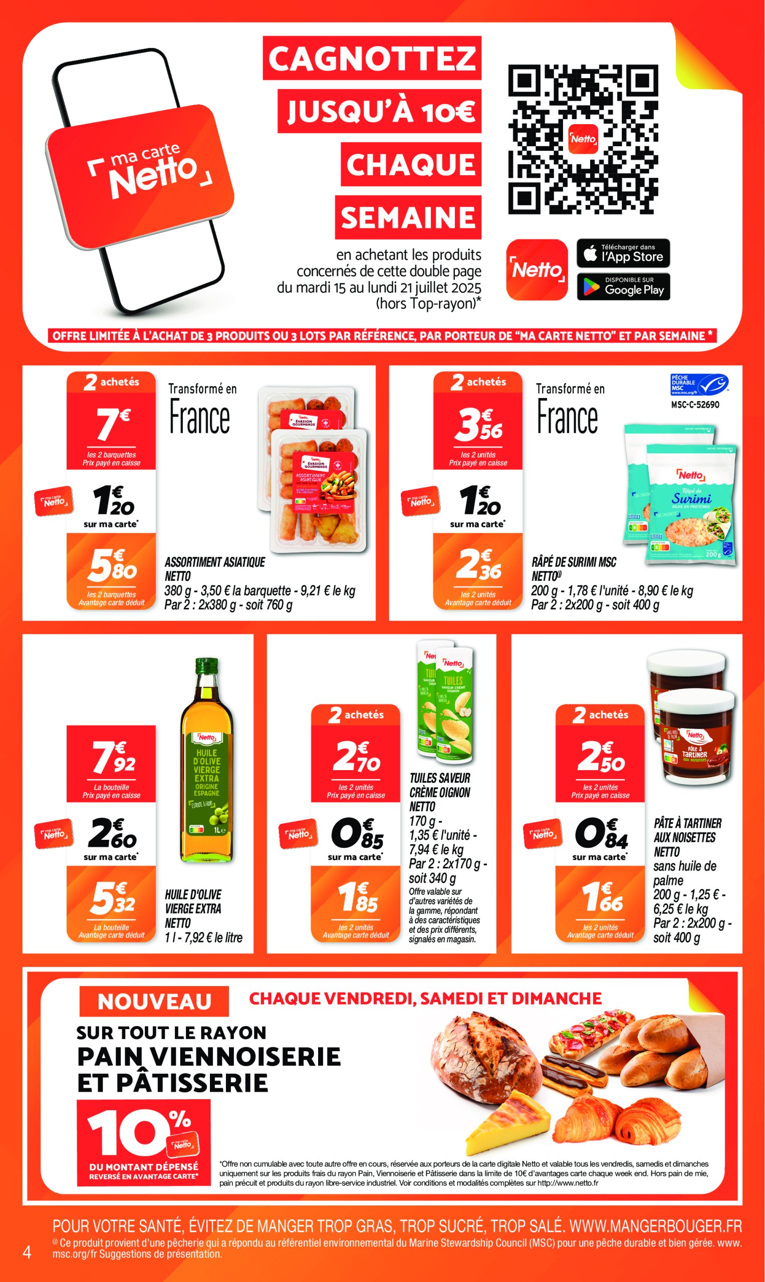 netto - Catalogue Netto valable du 15/07 au 21/07 - page: 4