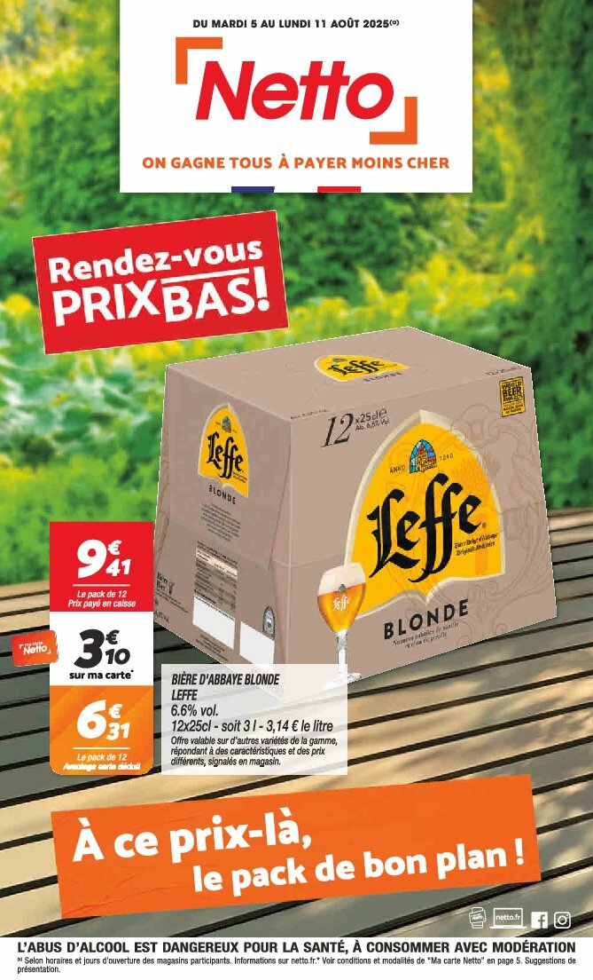 netto - Catalogue Netto valable du 05/08 au 11/08 - page: 1
