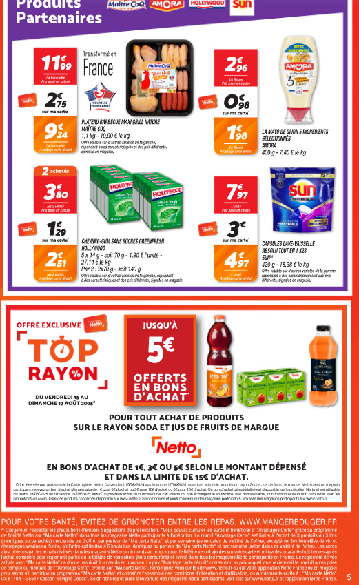 netto - Catalogue Netto valable du 12/08 au 18/08 - page: 5