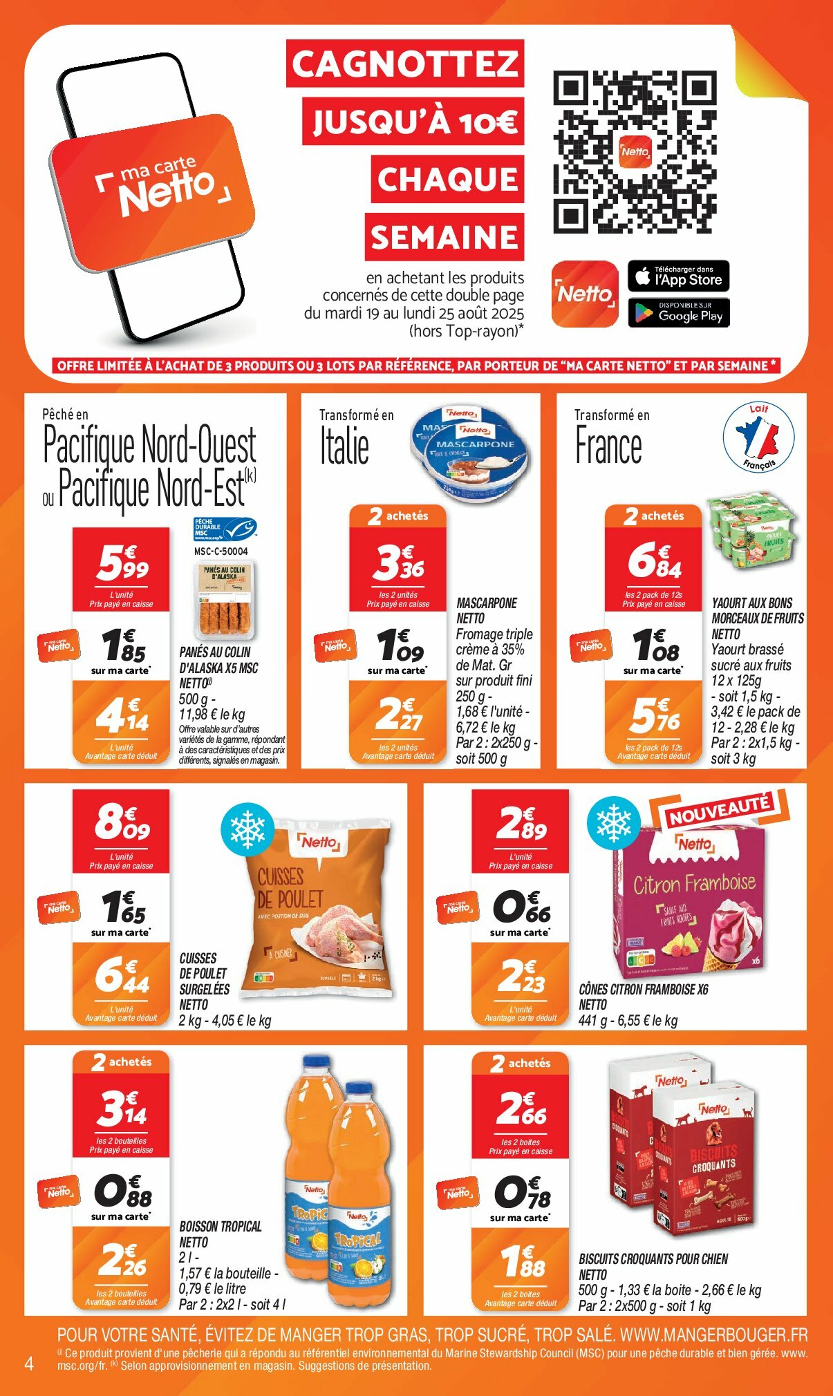netto - Catalogue Netto valable du 19/08 au 25/08 - page: 4