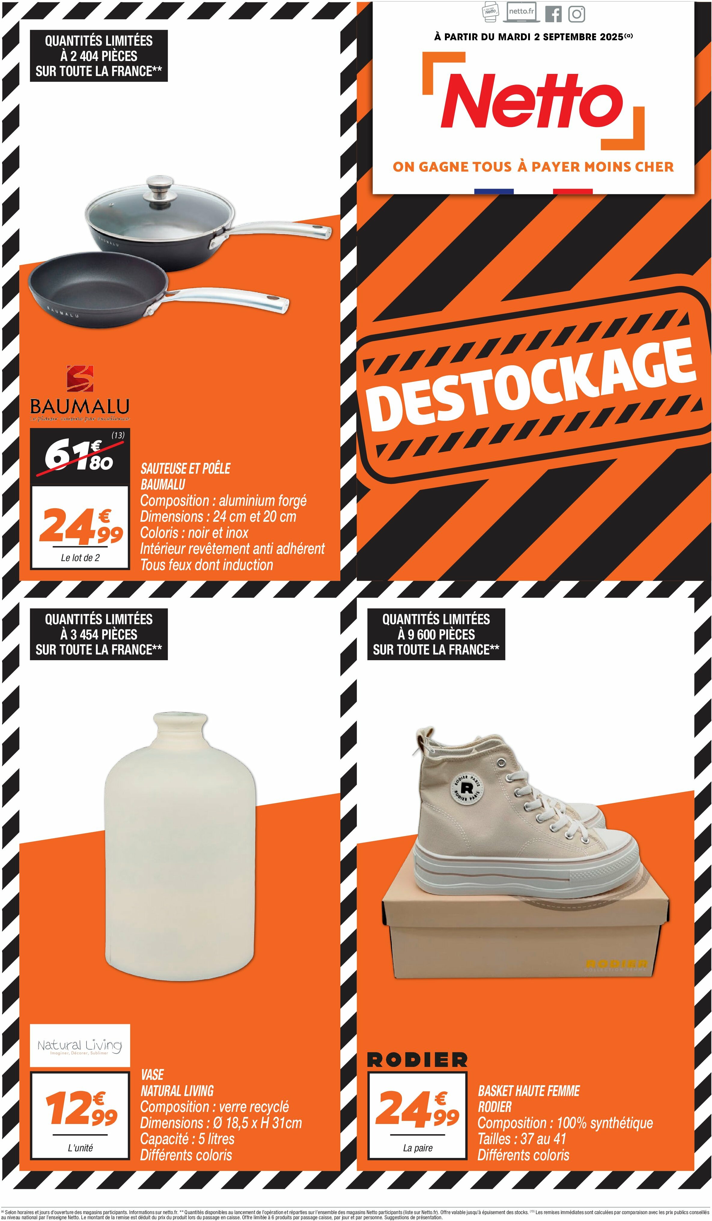 netto - Catalogue Netto - Destockage valable du 02/09 au 30/09