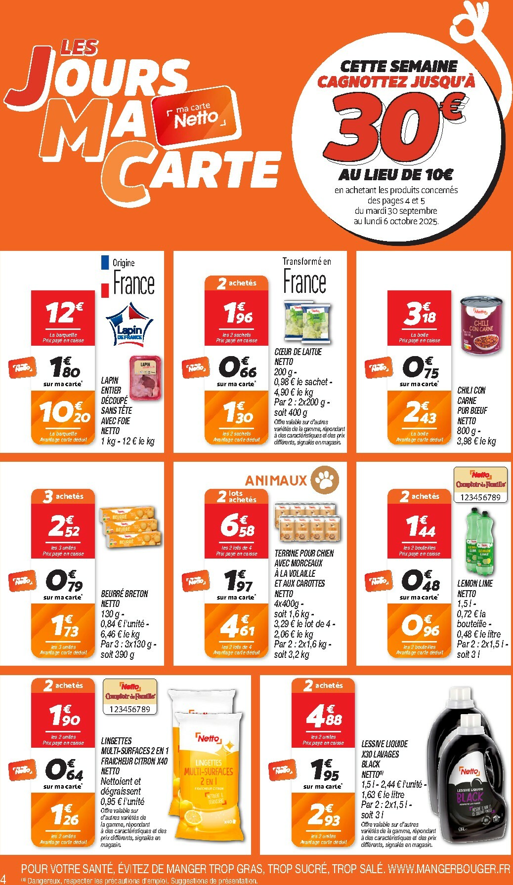 netto - Catalogue Netto valable du 30/09 au 06/10 - page: 4